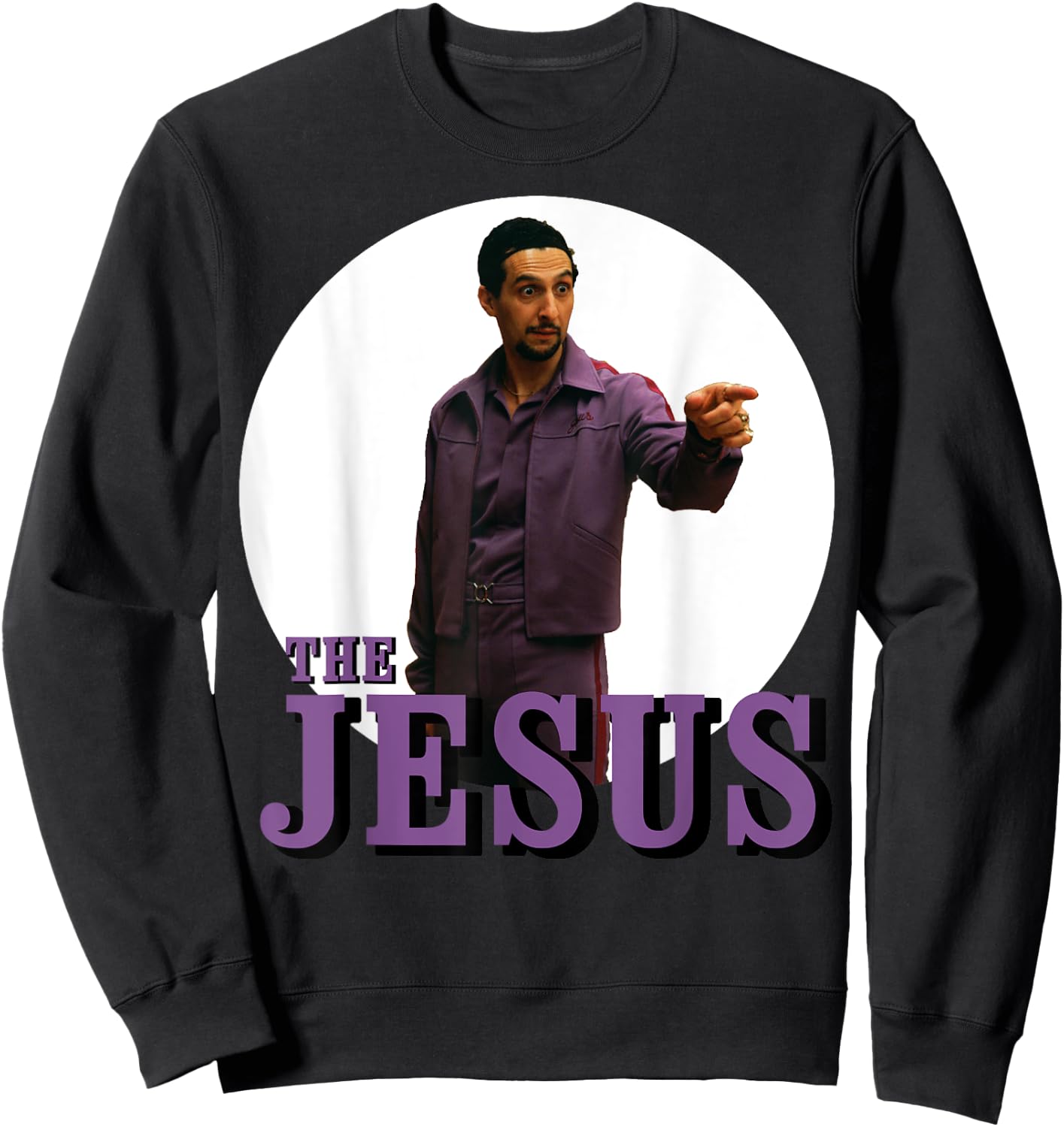 The Big Lebowski The Jesus Circle Logo Graphic Sweatshirt - Sweatshirt | Black