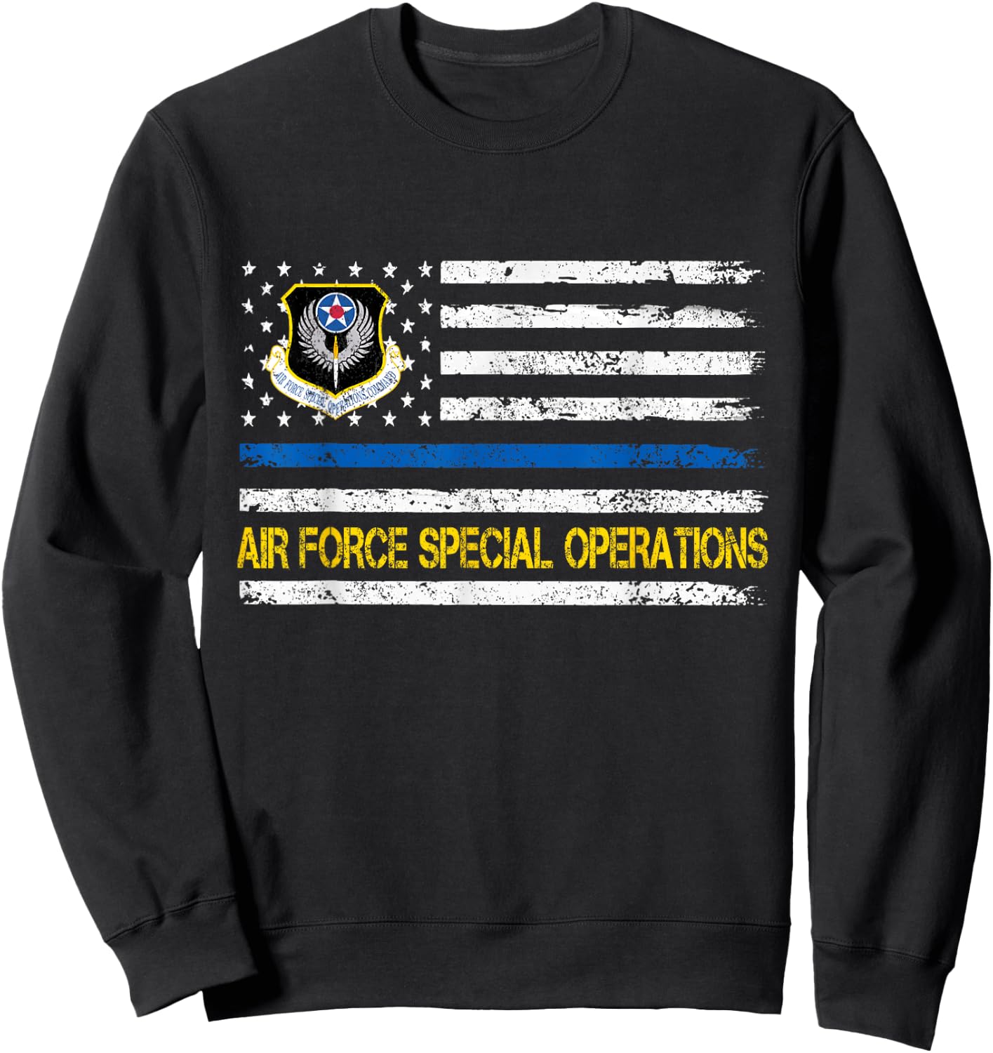 Air Force Special Operations Veteran Shirt 4th Of July Gift Sweatshirt - Sweatshirt | Black