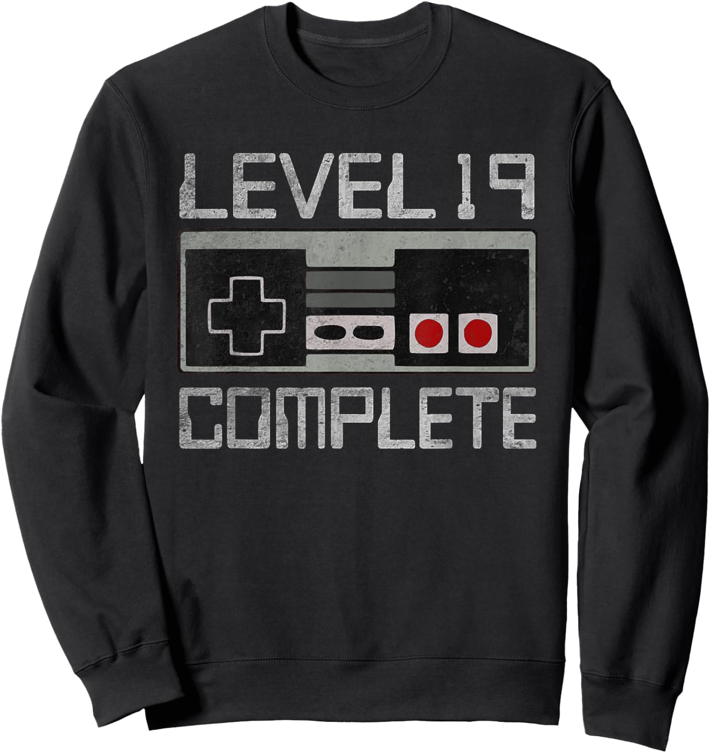 Level 19 Complete 19 Year 19th Wedding Anniversary Sweatshirt - Sweatshirt | Black