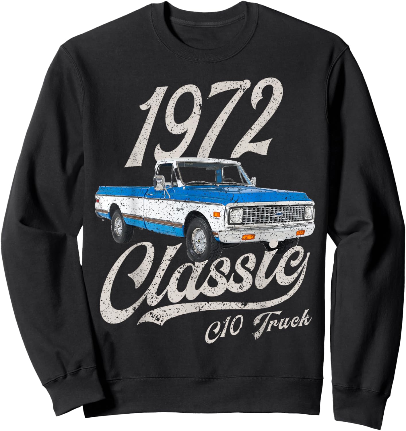 1972 72 C10 Truck Sweatshirt - Sweatshirt | Black