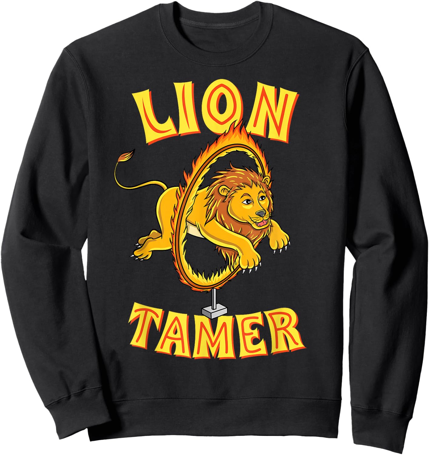 Lion Tamer Circus Themed Party Sweatshirt - Sweatshirt | Black