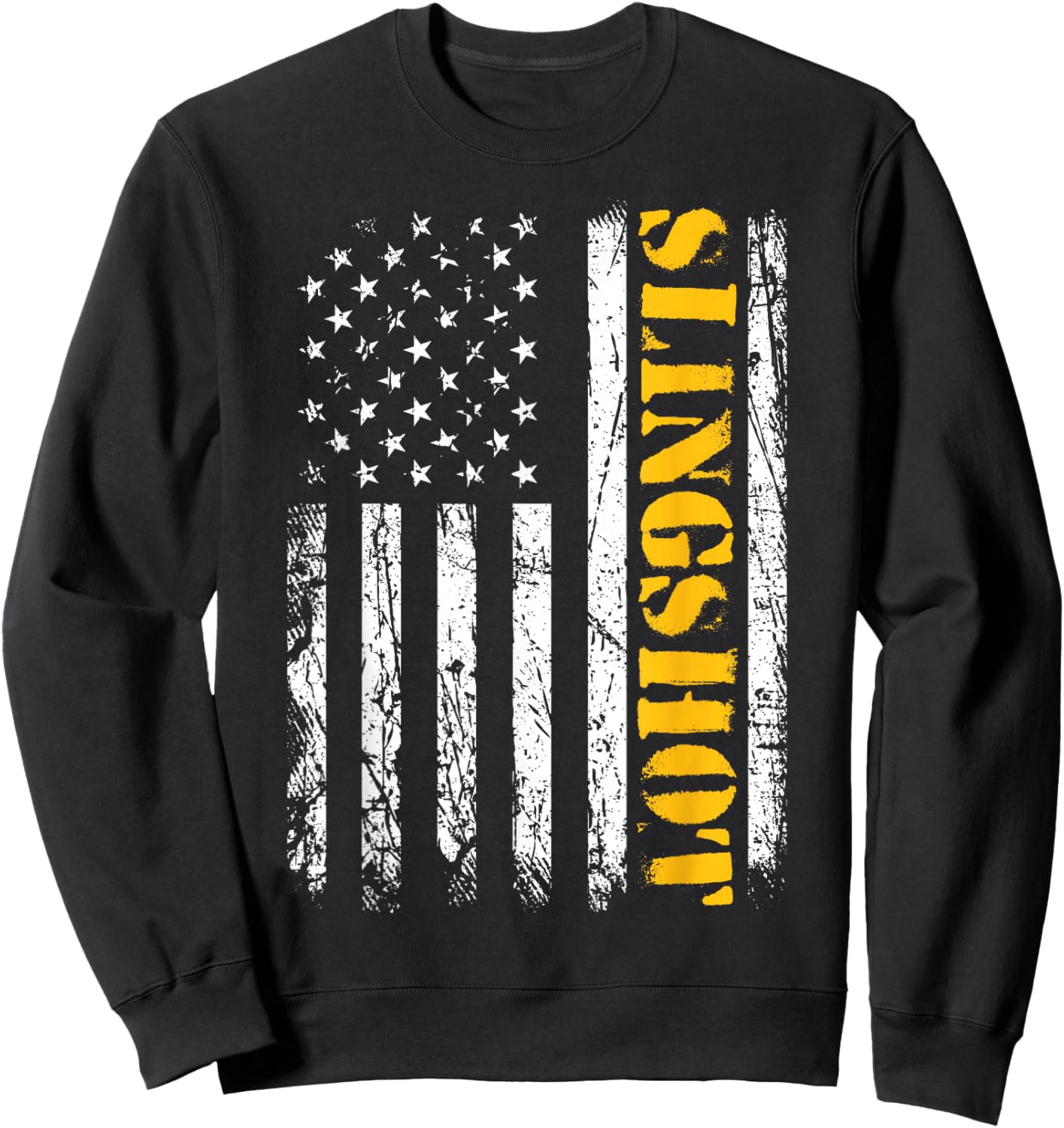 Slingshot Car American Flag Patriotic Sling shot Sweatshirt - Sweatshirt | Black