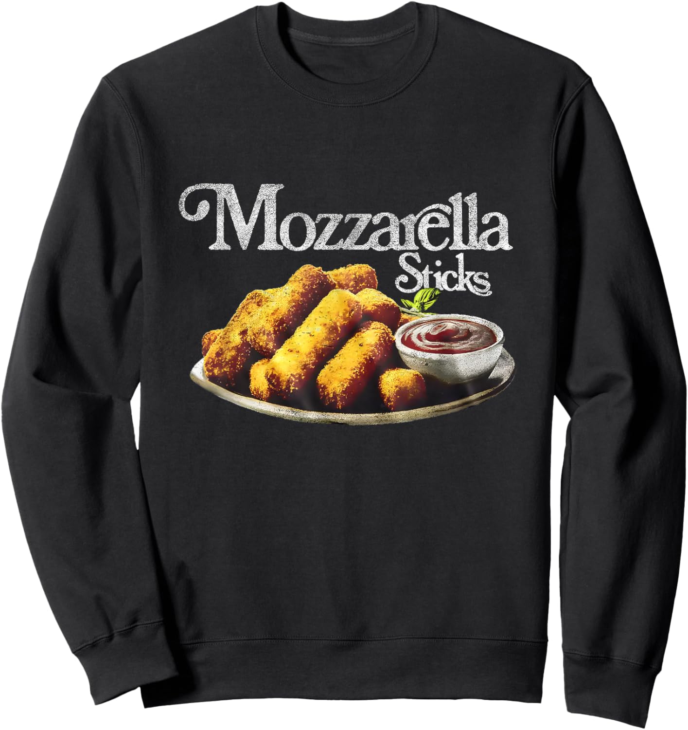 Mozzarella Sticks 90’s Sweatshirt - Sweatshirt | Black