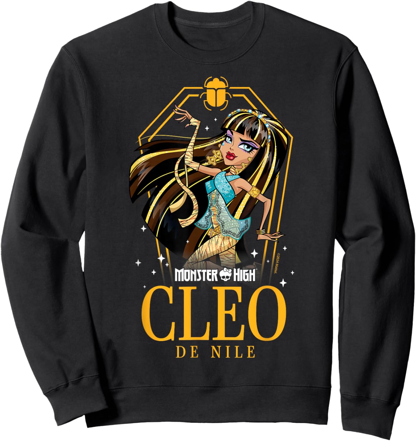 Monster High - Cleo De Nile Coffin And Scarab Sweatshirt - Sweatshirt | Black