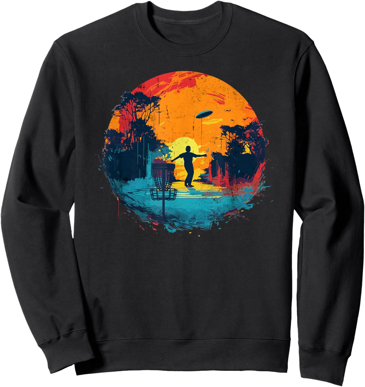 Disc-Golf-Spieler Disc-Golfer Game Vintage Disc-Golf Sweatshirt - Sweatshirt | Black