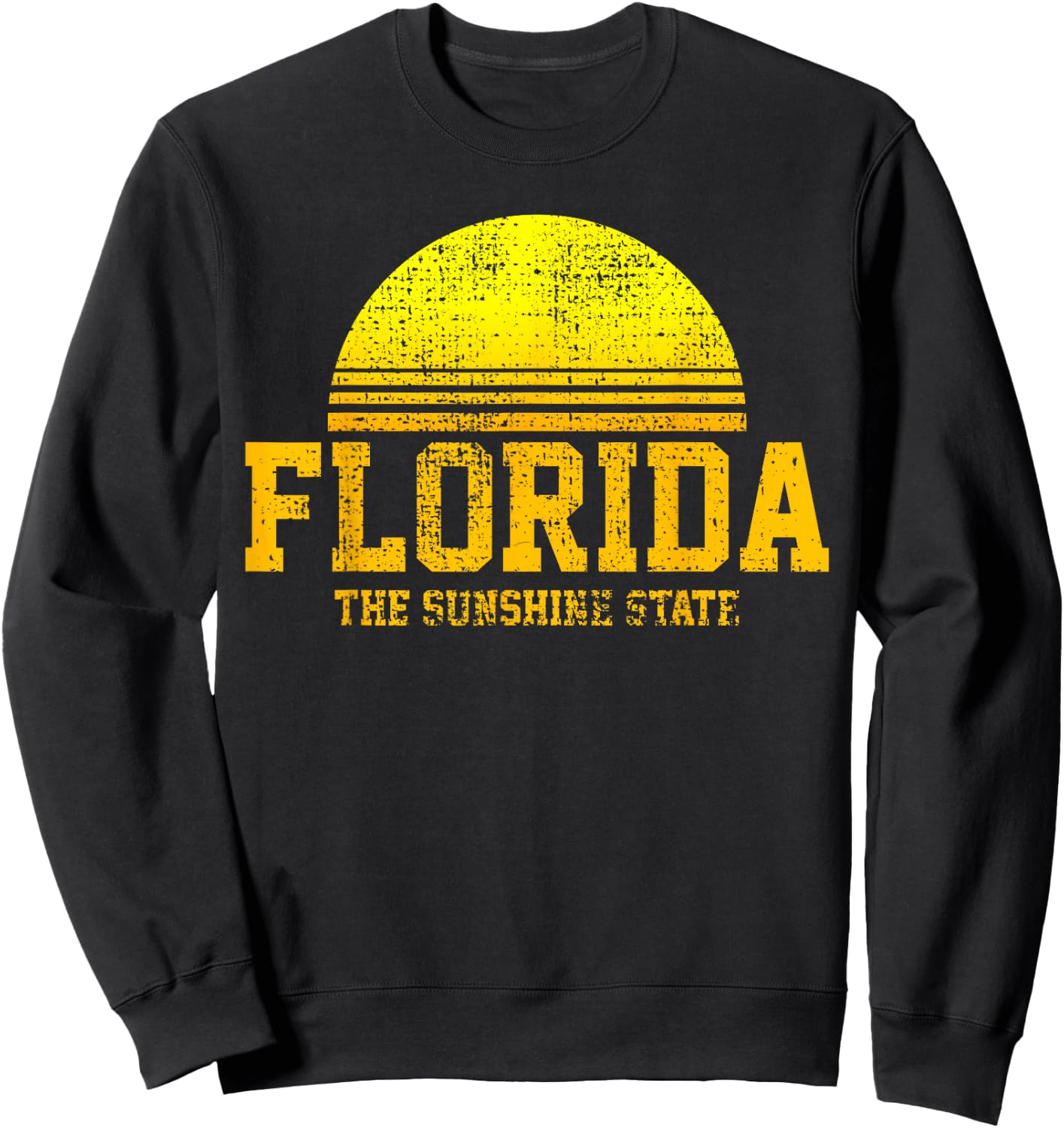 Florida Vintage Retro The USA US State Gift Sweatshirt - Sweatshirt | Black