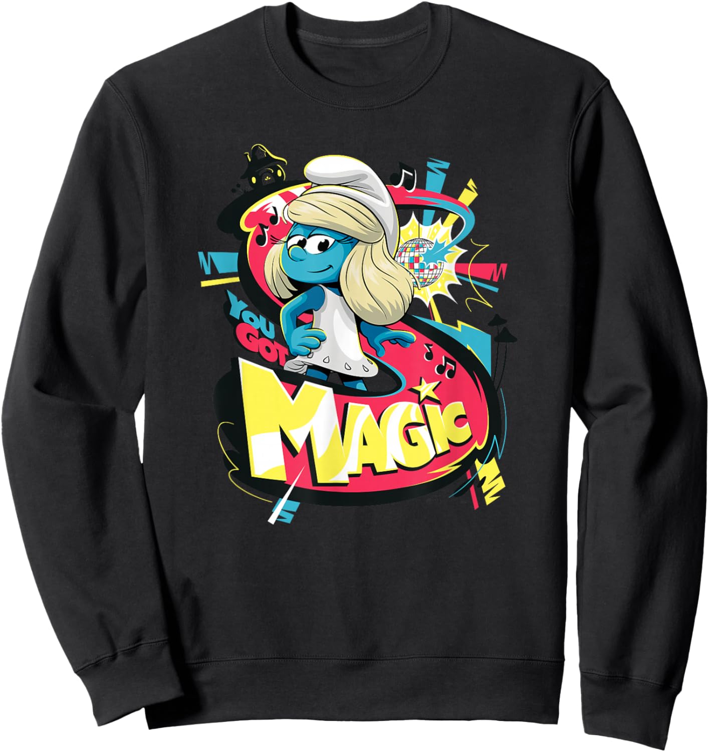 The Smurfs Movie Smurfette You Got Magic Sweatshirt - Sweatshirt | Black