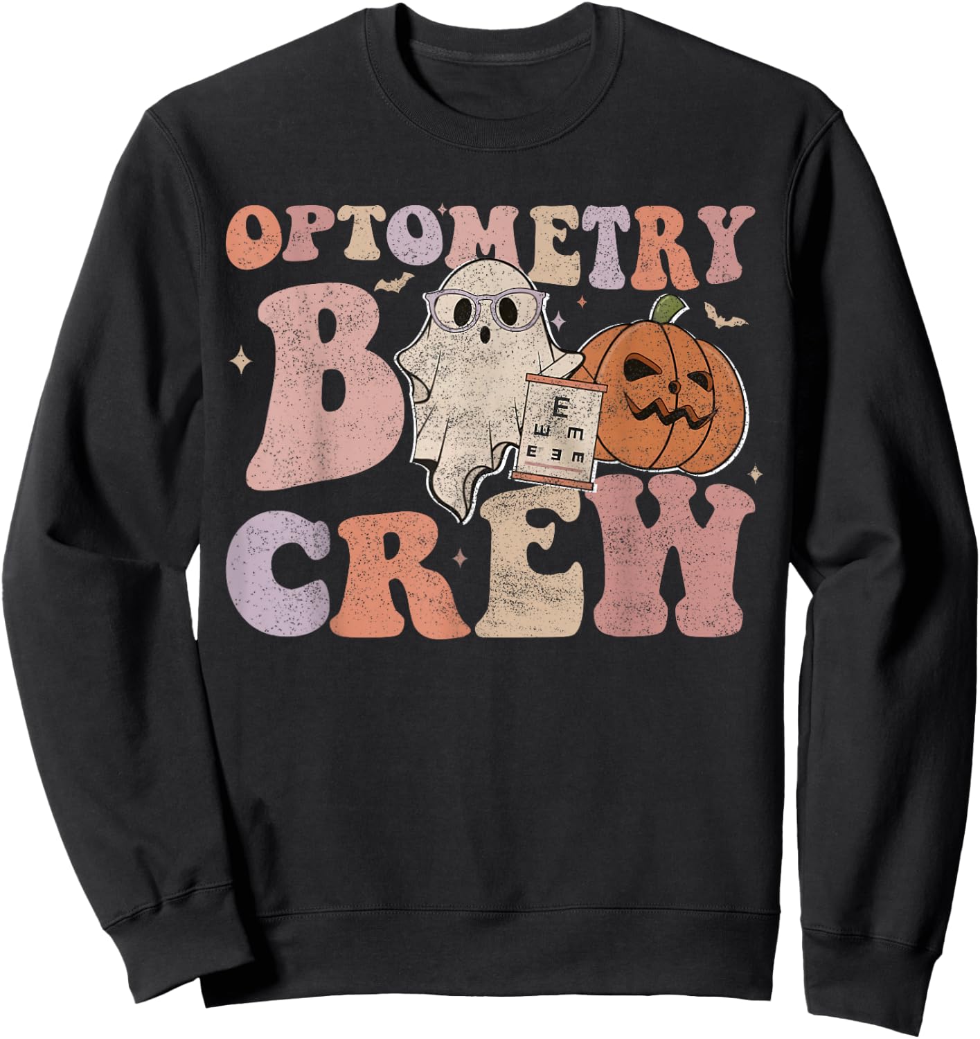 Optometry Boo Crew Halloween Halloween Optometrist For Optom Sweatshirt - Sweatshirt | Black