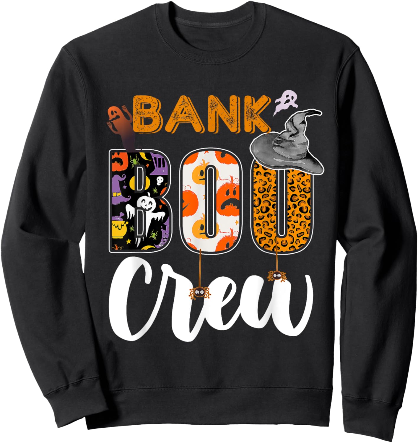 Bank Boo Crew Halloween Matching Banker Sweatshirt - Sweatshirt | Black