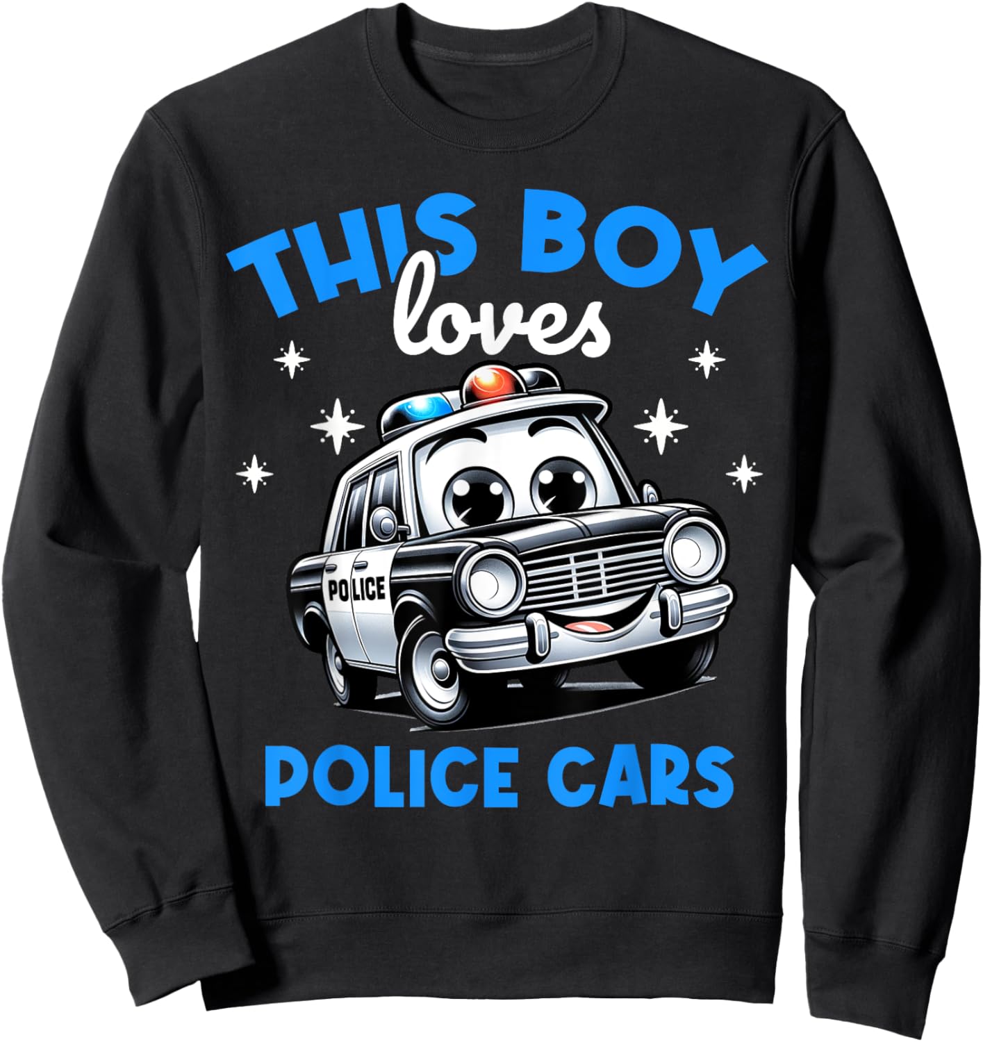 Kids Police Officer Product Costume For Boys And Girls Sweatshirt - Sweatshirt | Black