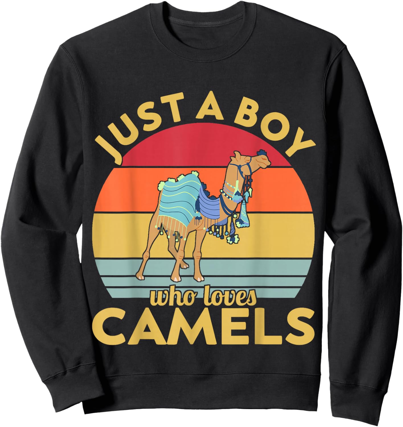 Just a Boy who loves Camels Sweatshirt - Sweatshirt | Black