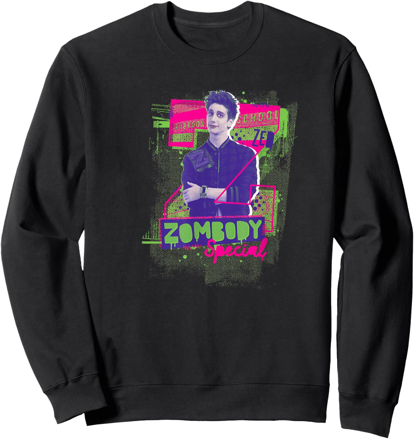 Disney Zombies 3 Zed Zombody Special Centered Sweatshirt - Sweatshirt | Black