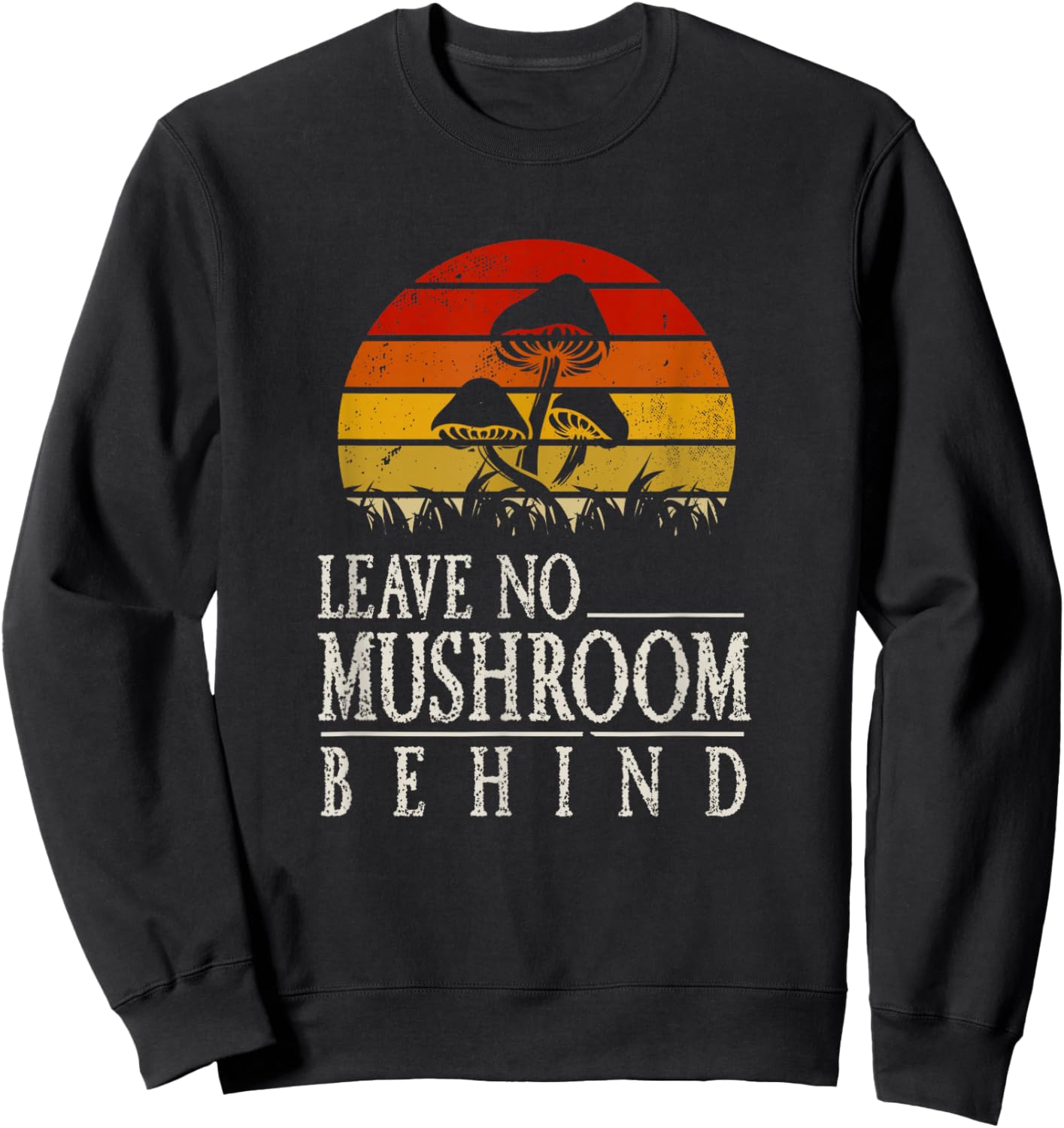 Funny Foraging Morels Fungi Mushroom Picker Mushroom Hunter Sweatshirt - Sweatshirt | Black