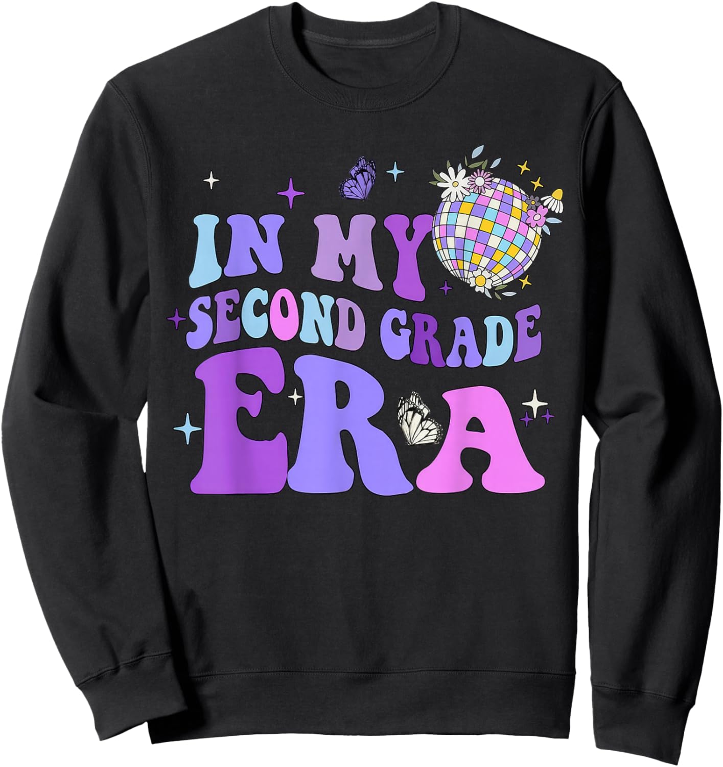 In My Second Grade Era 2nd Grade Back To School Sweatshirt - Sweatshirt | Black