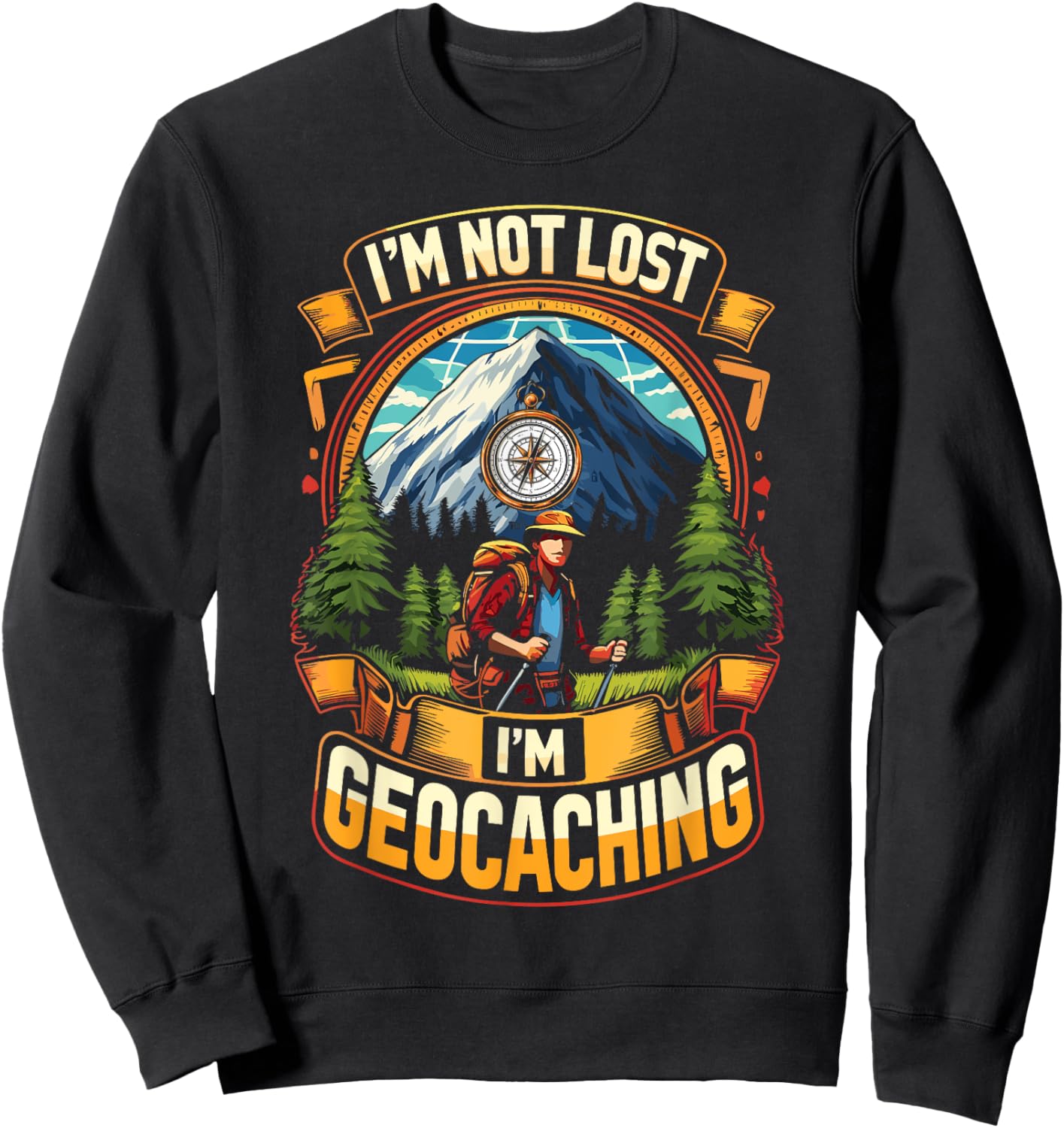 Geocache Enthusiasts I'm Geocaching Sweatshirt - Sweatshirt | Black