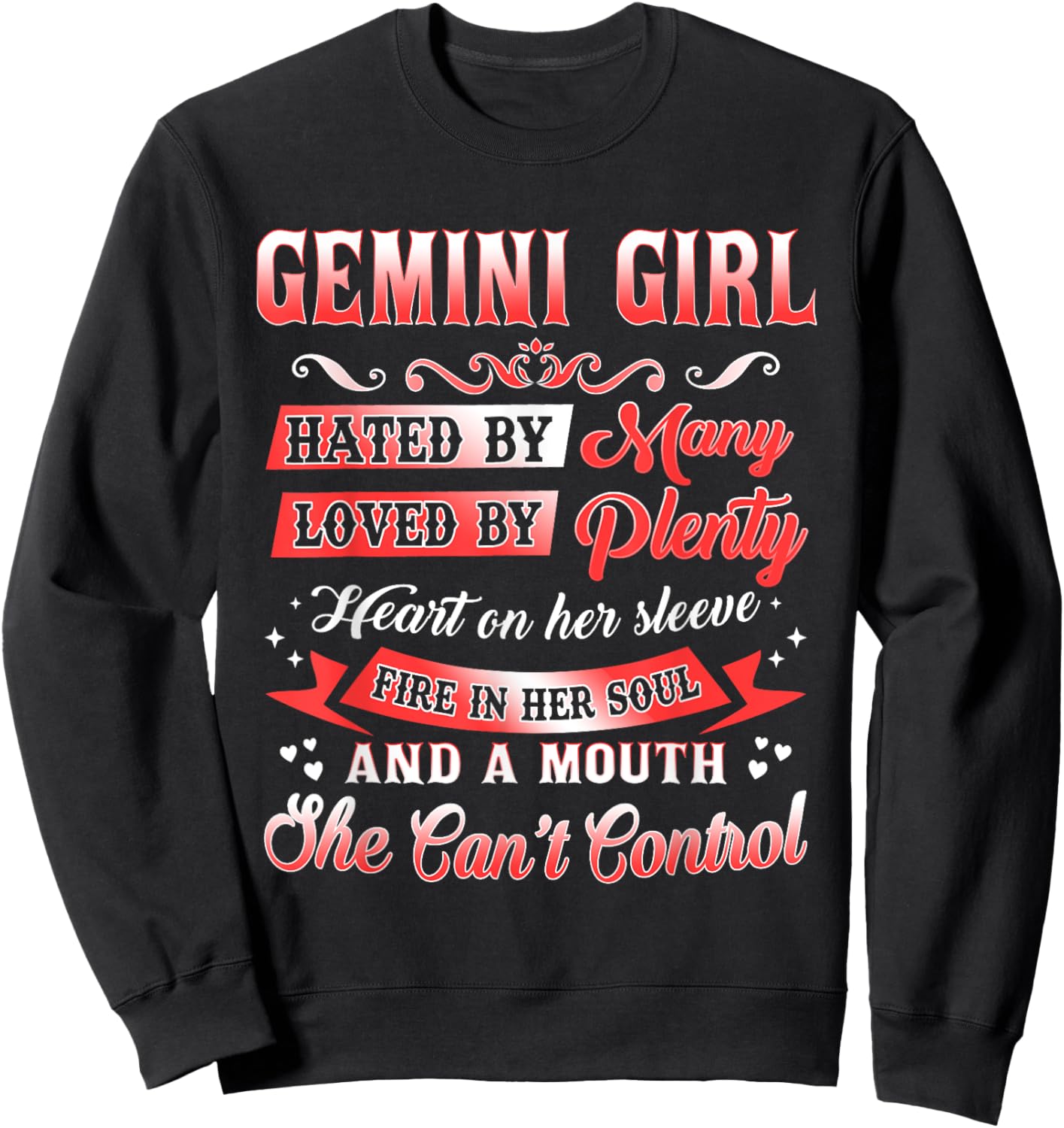 Gemini Girl Shirt Gemini Girl Facts Birthday Sweatshirt - Sweatshirt | Black