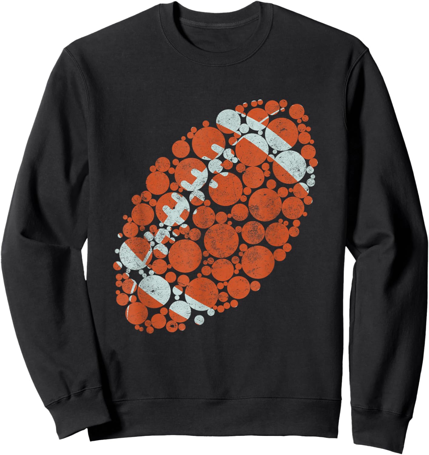 Retro American Football International Dot Day Design cute Sweatshirt - Sweatshirt | Black