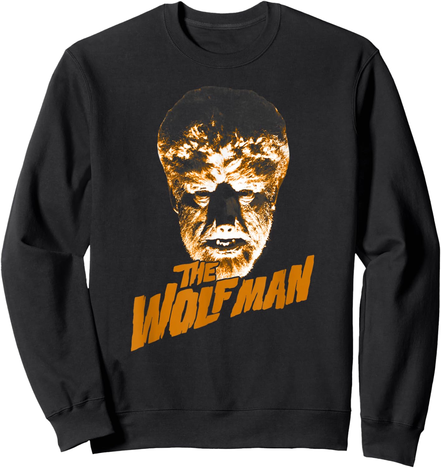 Universal Monsters The Wolf Man Dark Portrait Sweatshirt - Sweatshirt | Black