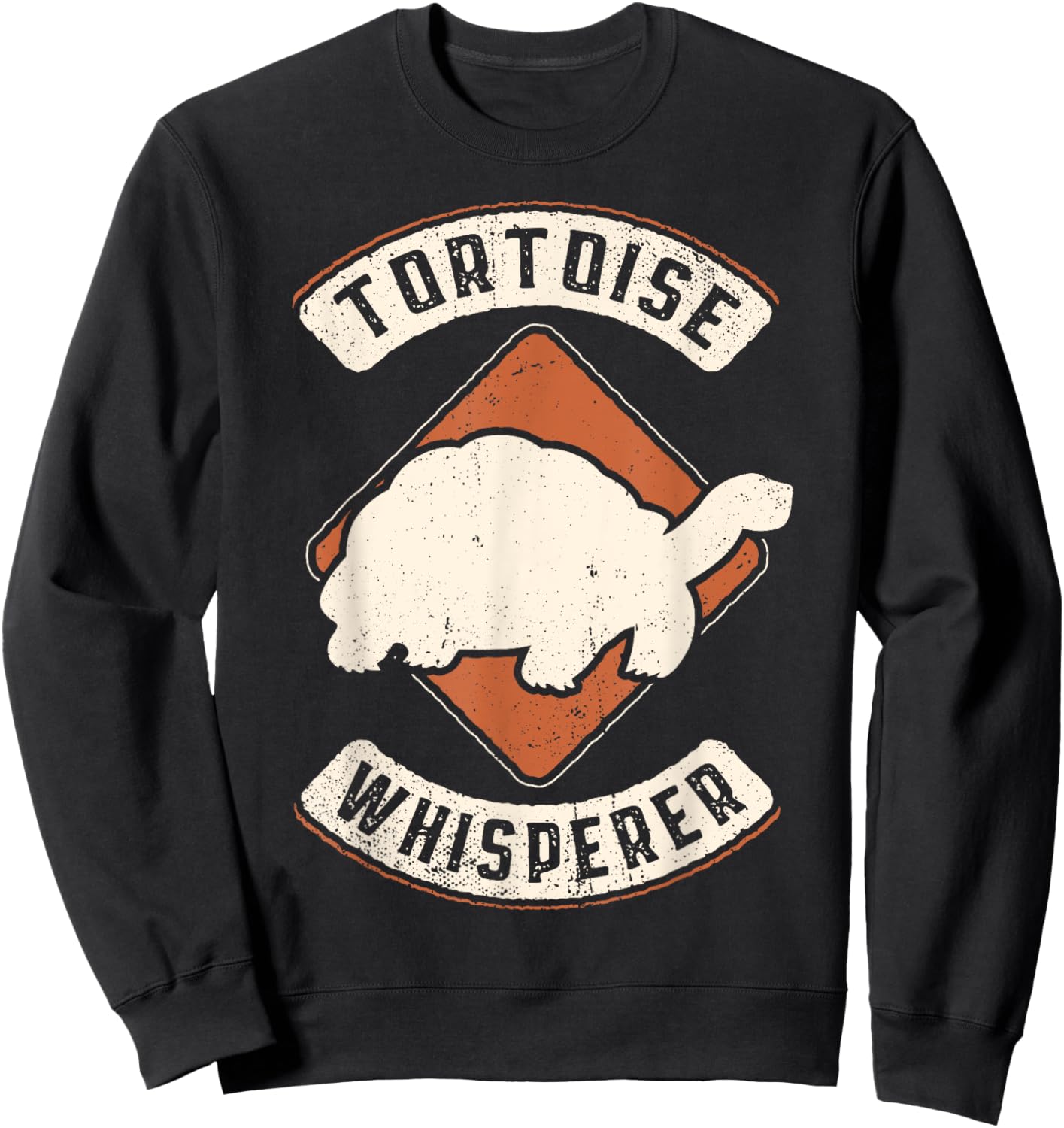 Tortoise Whisperer Vintage Classic Retro Animal Love Sweatshirt - Sweatshirt | Black