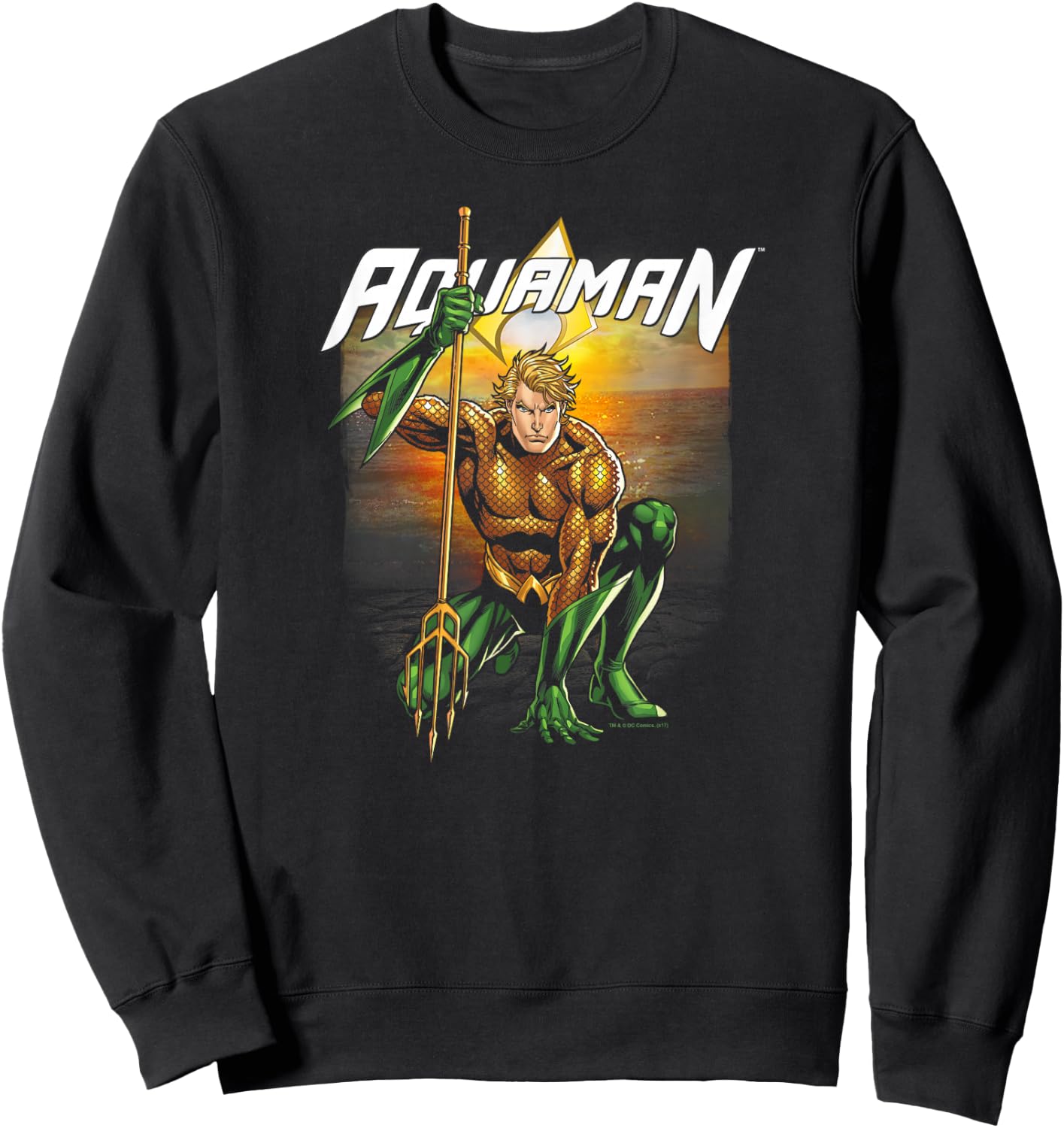Aquaman Beach Sunset Sweatshirt - Sweatshirt | Black