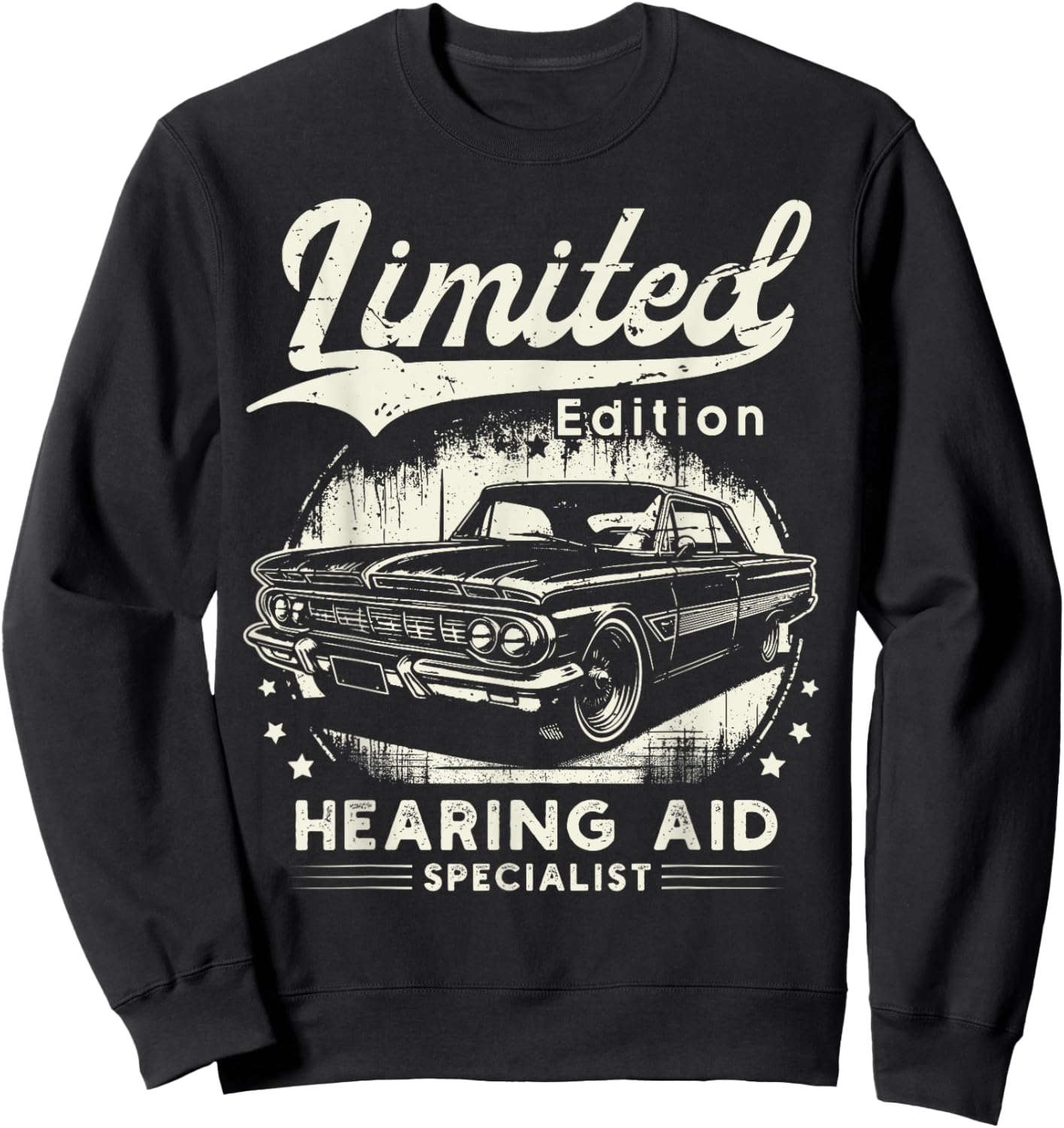 Hearing Aid Specialist Job car Birthday Worker Professional Sweatshirt - Sweatshirt | Black