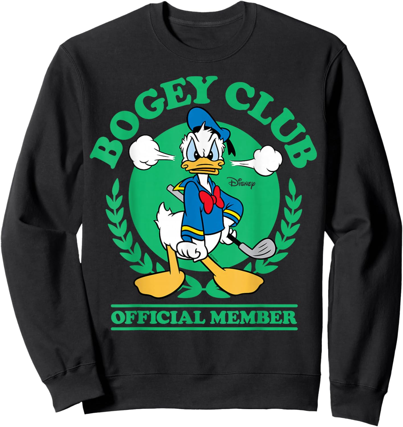 Donald Duck - Golf Bogey Club Official Member Sweatshirt - Sweatshirt | Black