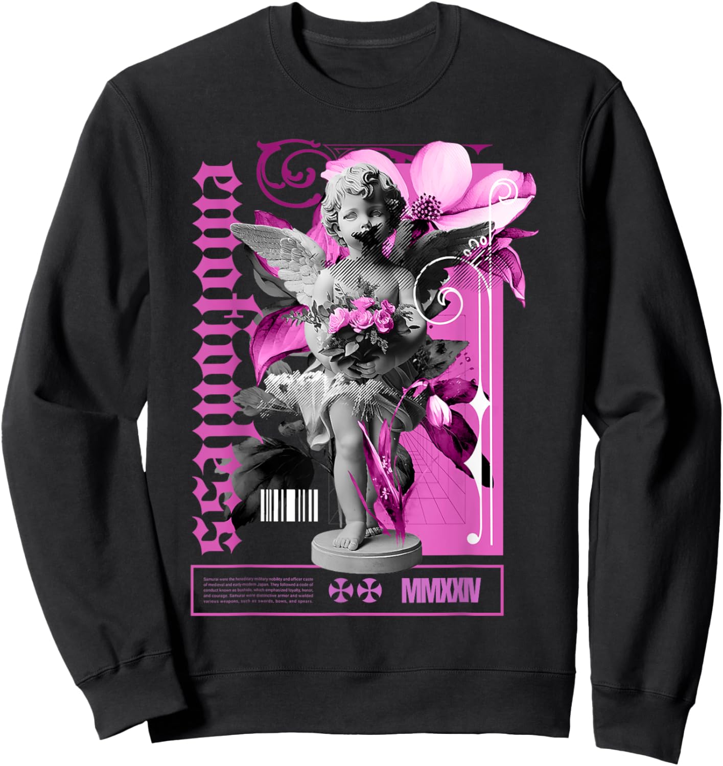 Emotionless Hyper Violet 4s Matching Women Sweatshirt - Sweatshirt | Black