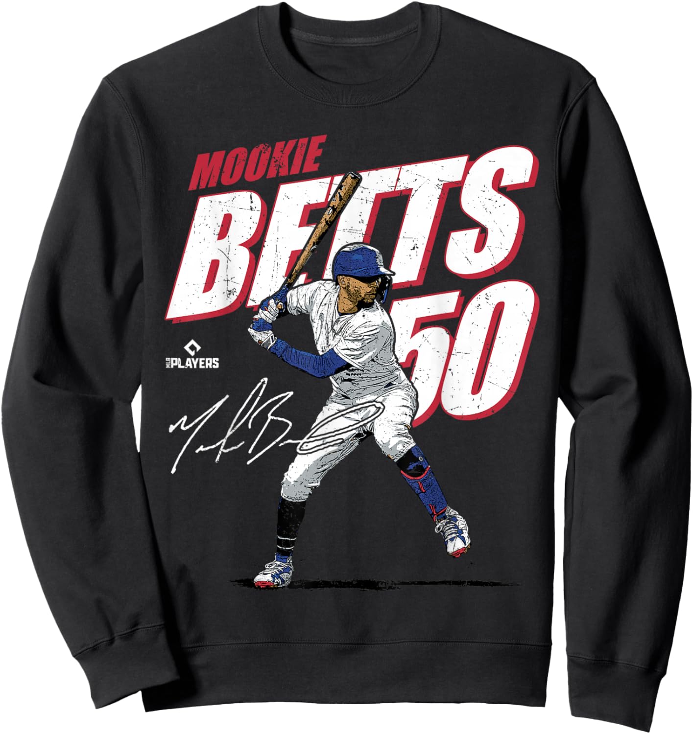 Mookie Betts | Los Angeles Baseball MLB Players | MLBMBE3001 Sweatshirt - Sweatshirt | Black