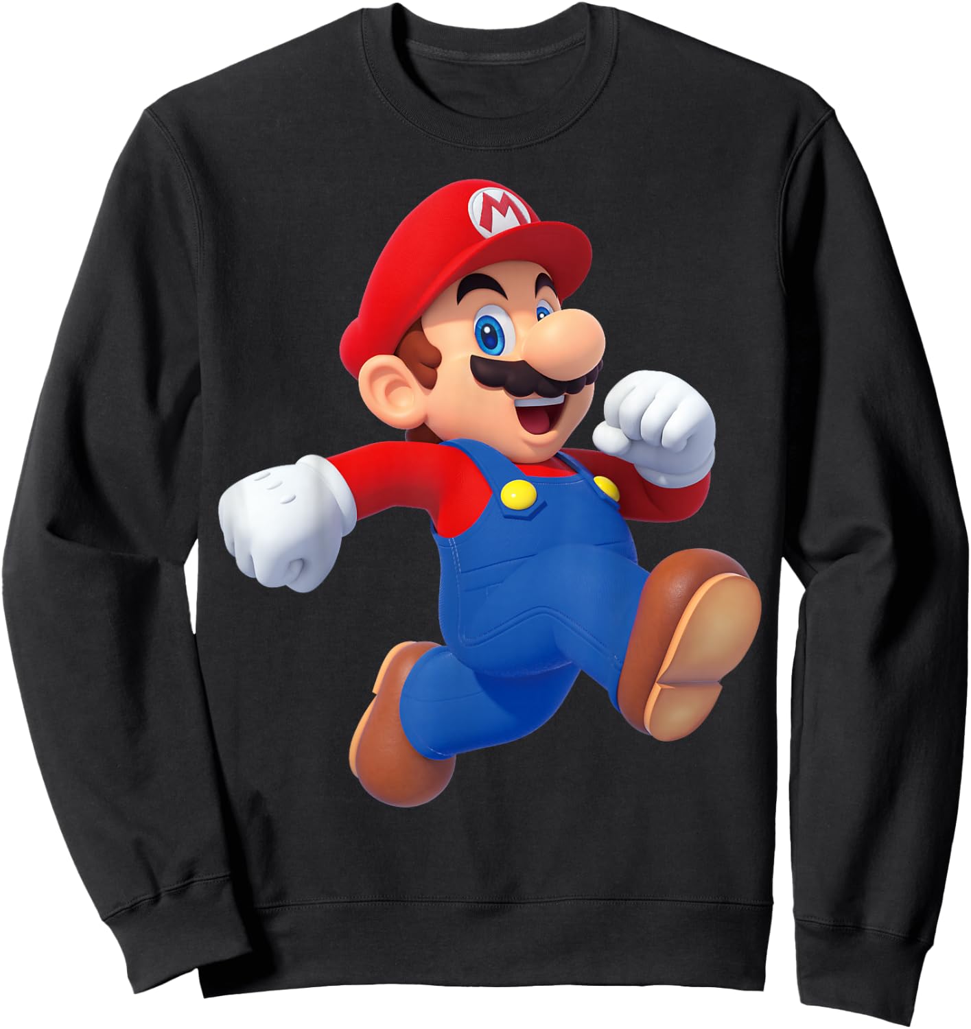 Super Mario Running Mario 3D Poster Sweatshirt - Sweatshirt | Black