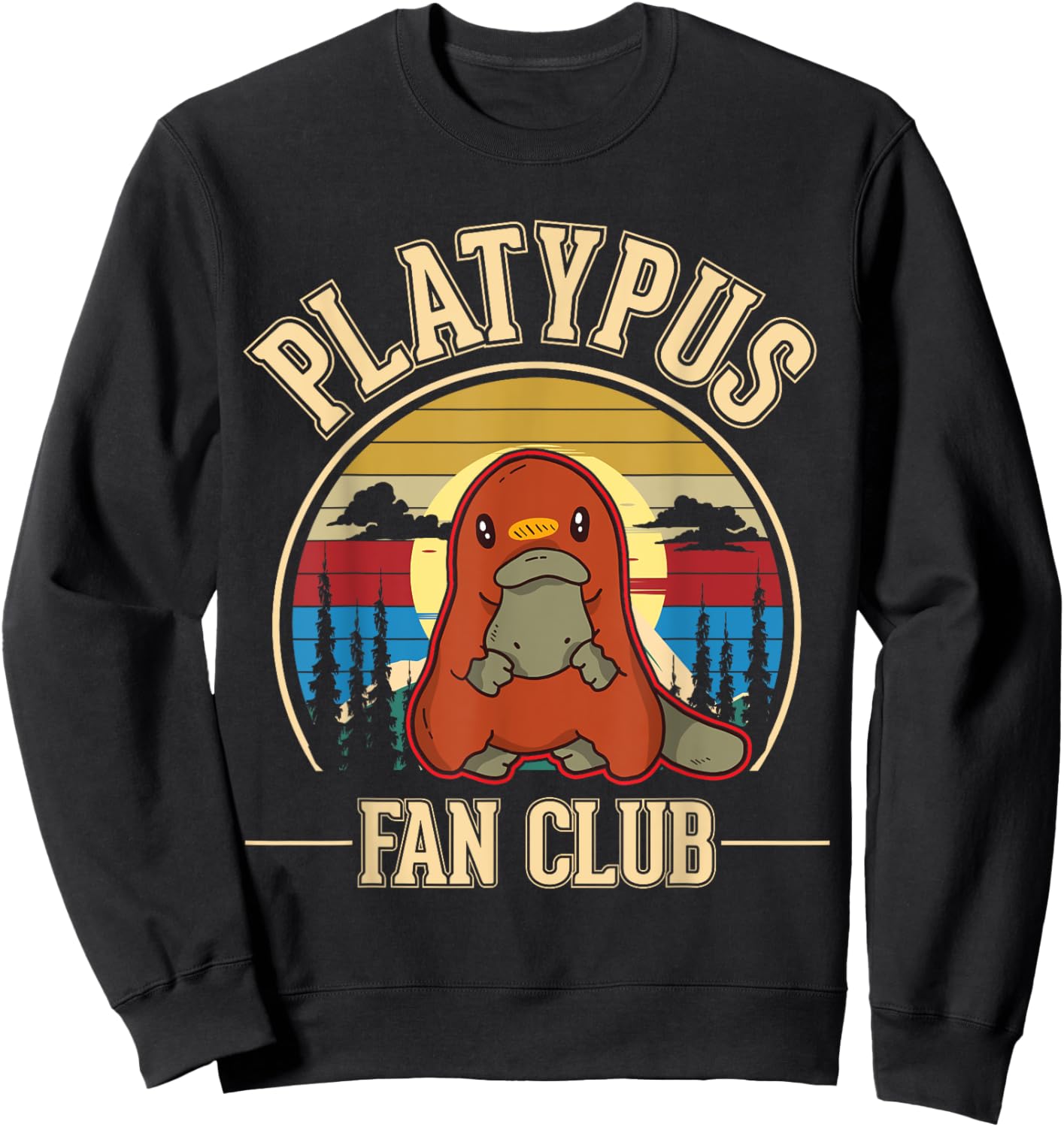 Platypus Fan Club Platypus Sweatshirt - Sweatshirt | Black