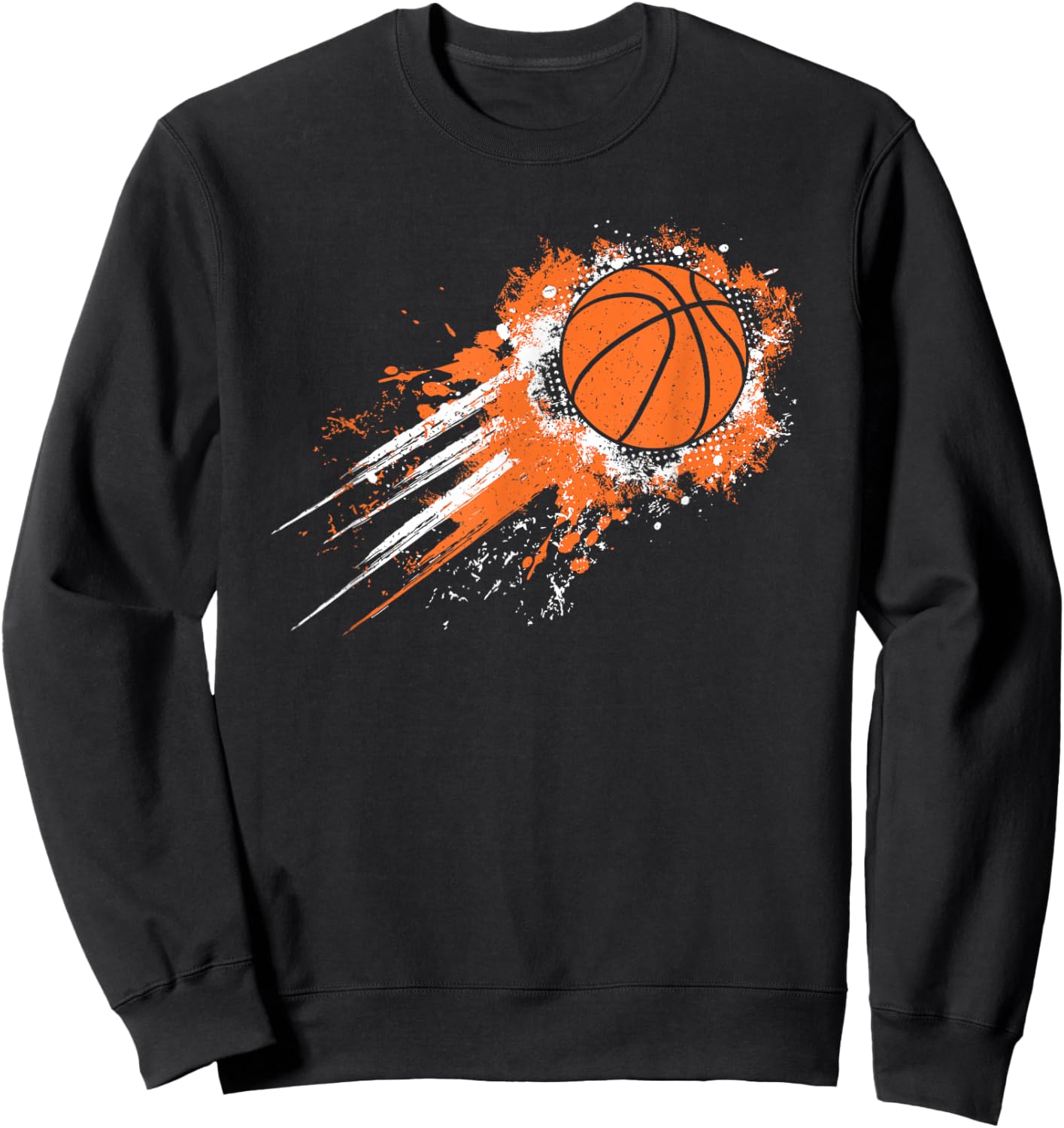 Basketball Player Vintage Basketball Lover Men Boys Kids Sweatshirt - Sweatshirt | Black
