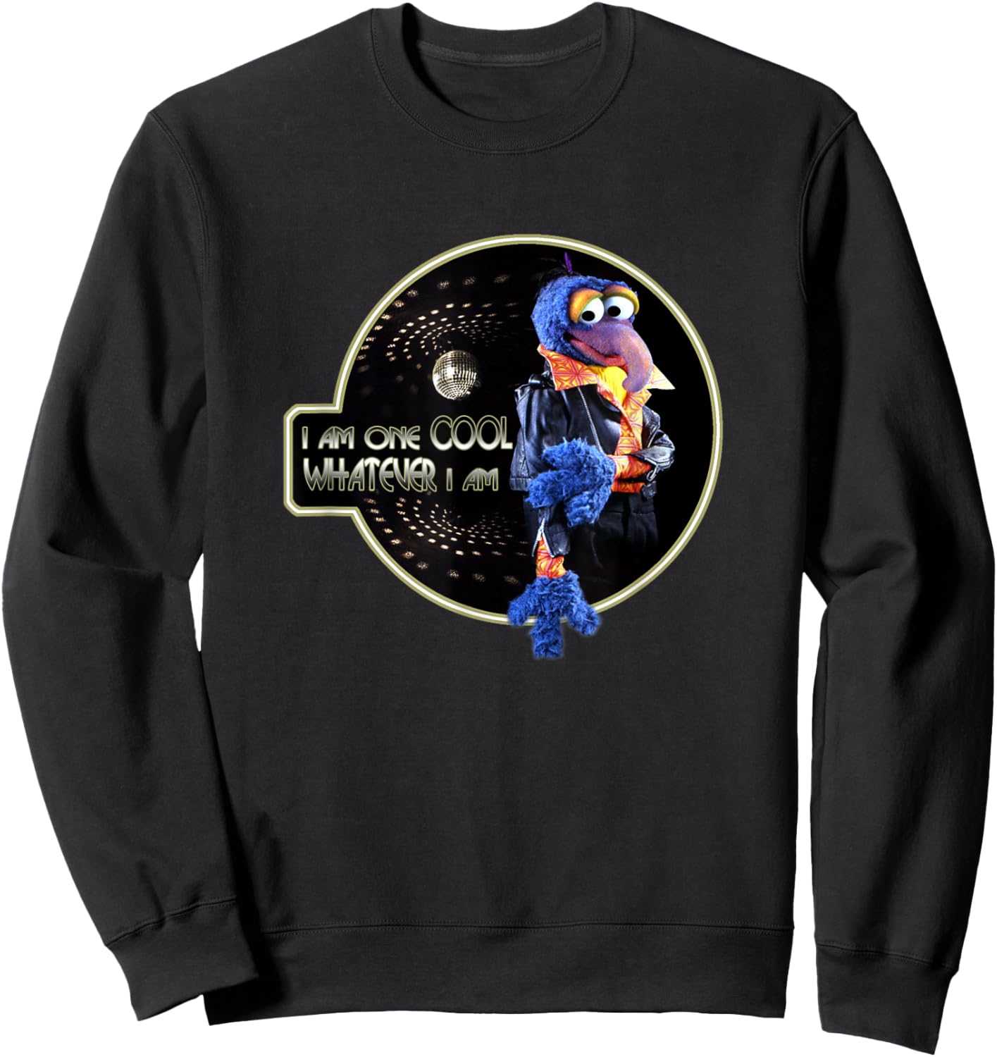 Disney The Muppets Gonzo I Am One Cool Whatever I Am Retro Sweatshirt - Sweatshirt | Black