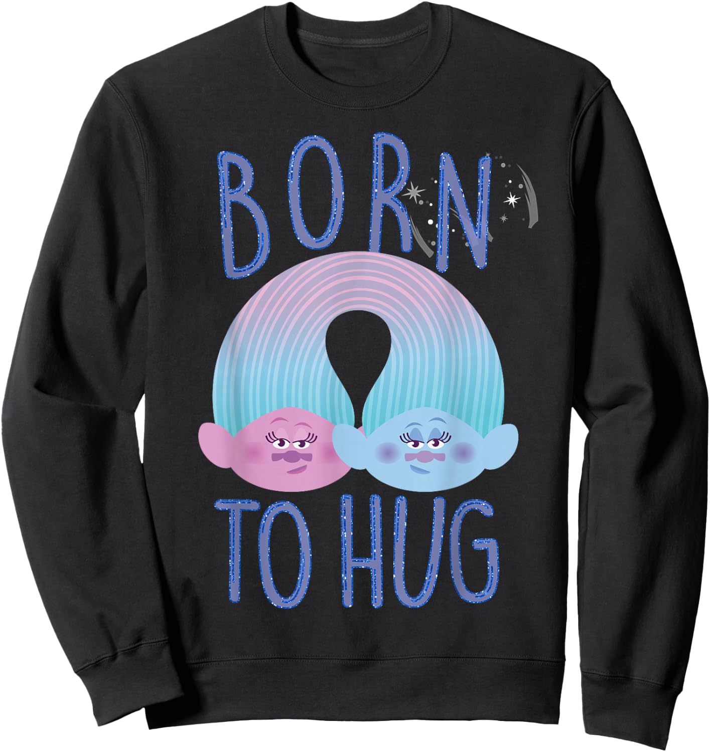 DreamWorks Trolls Born To Hug Sweatshirt - Sweatshirt | Black