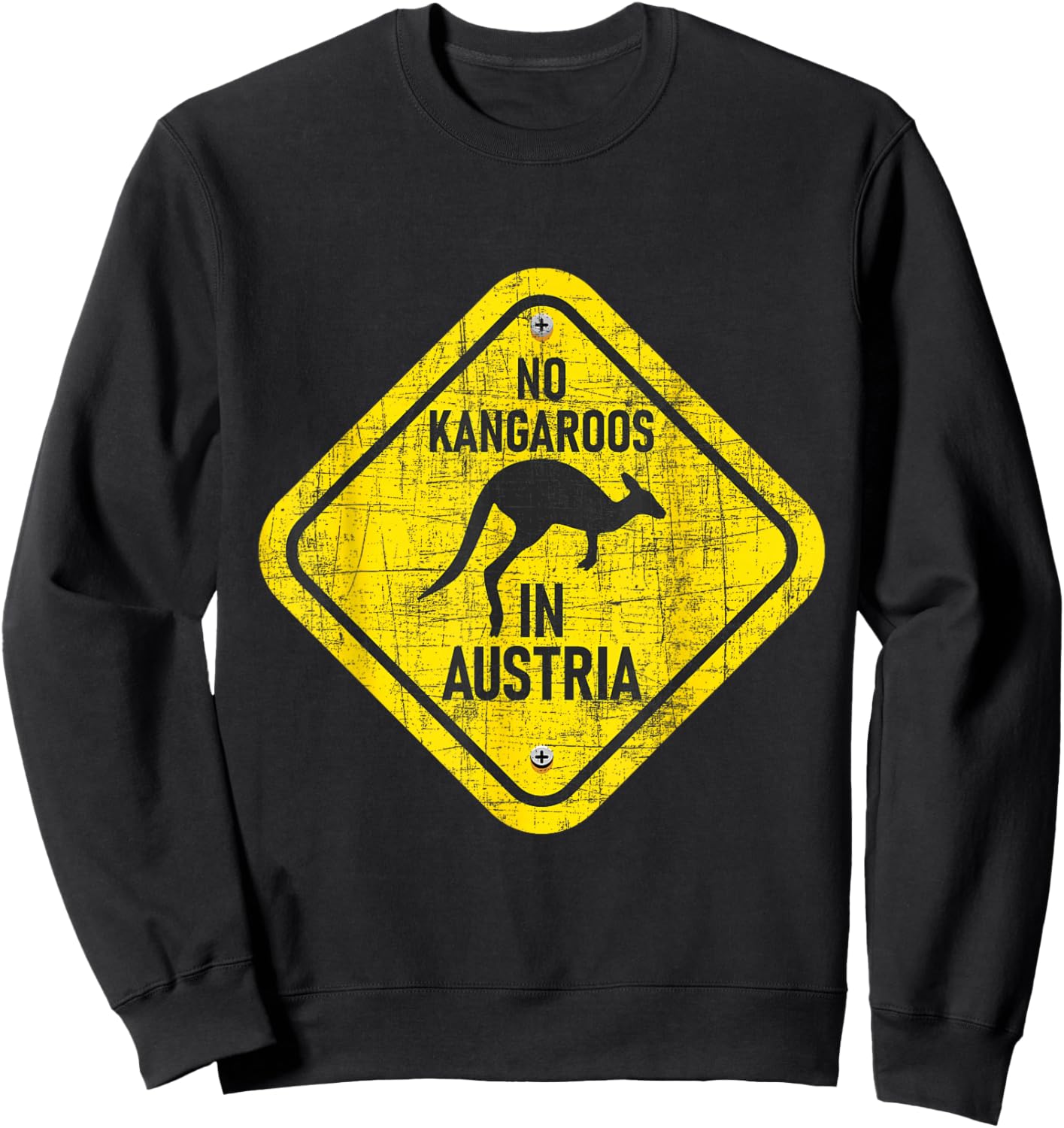 No Kangaroos in Austria - Zookeeper Wildlife Animal Lover Sweatshirt - Sweatshirt | Black