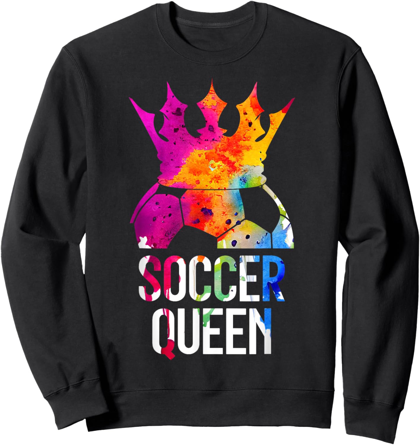 Soccer Player Soccer Queen Sweatshirt - Sweatshirt | Black