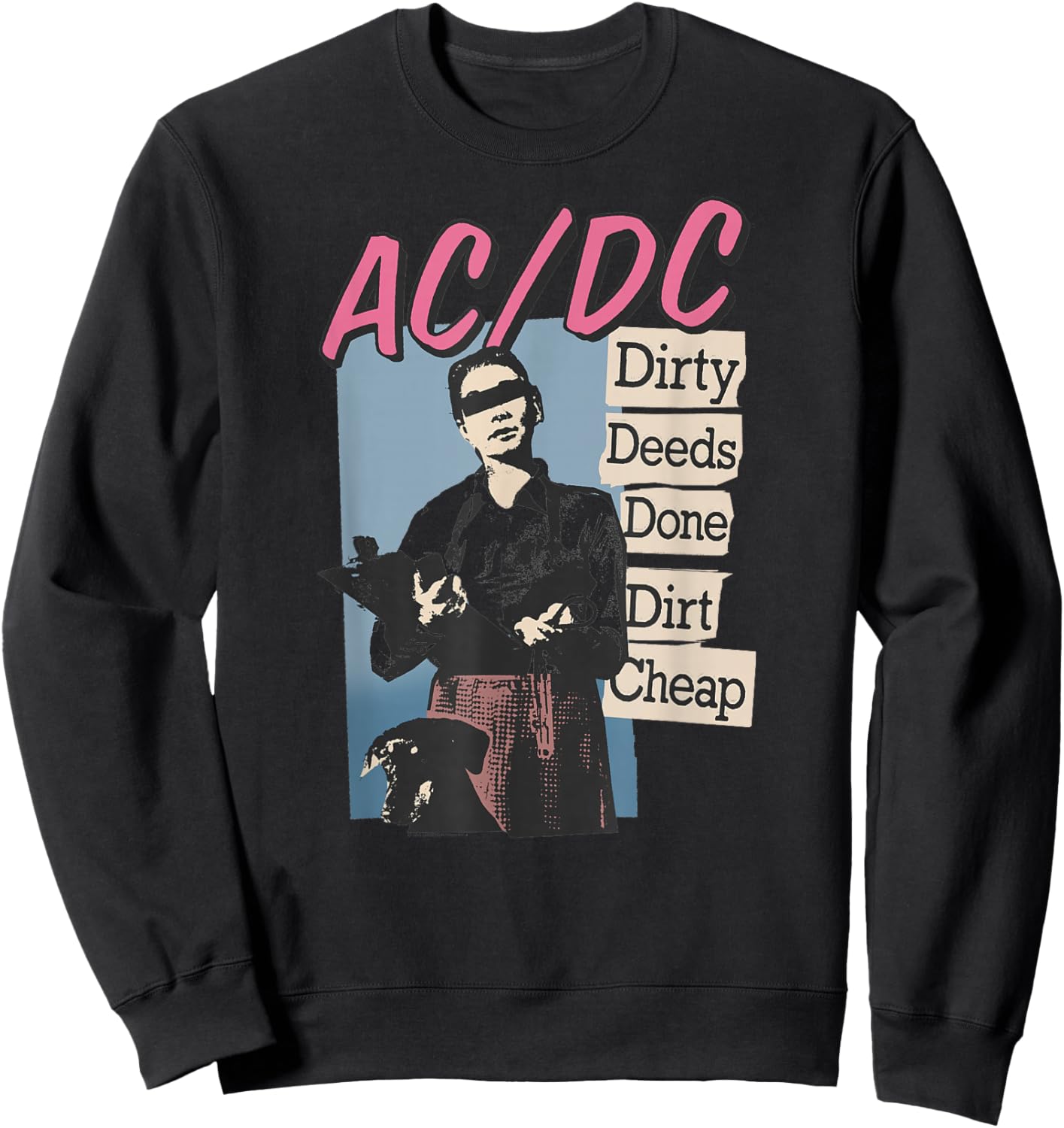 Official AC/DC Dirty Deeds Done Dirt Cheap Rock Music Band Sweatshirt - Sweatshirt | Black