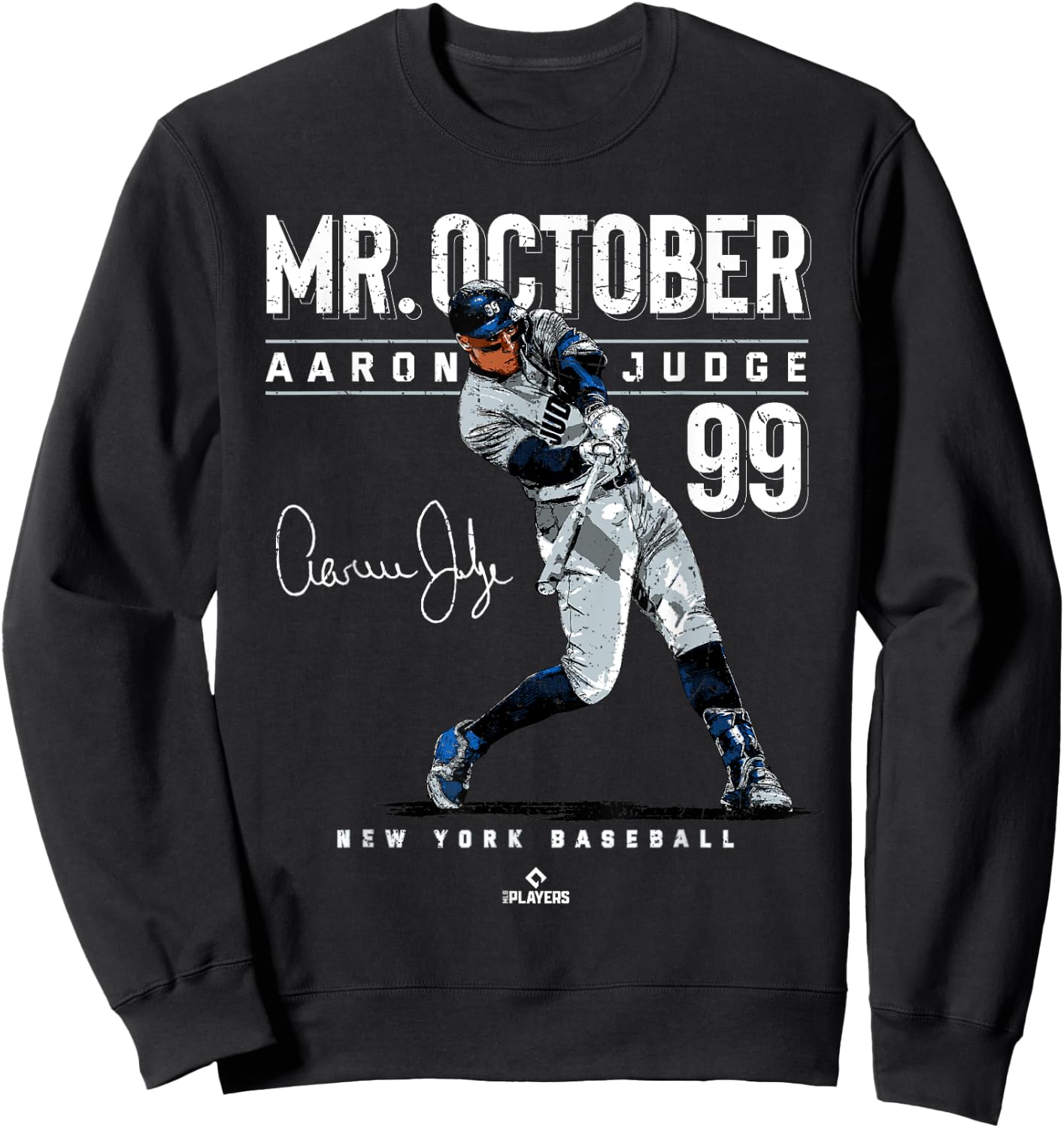 Mr. October Aaron Judge New York Baseball MLBPA Sweatshirt - Sweatshirt | Black