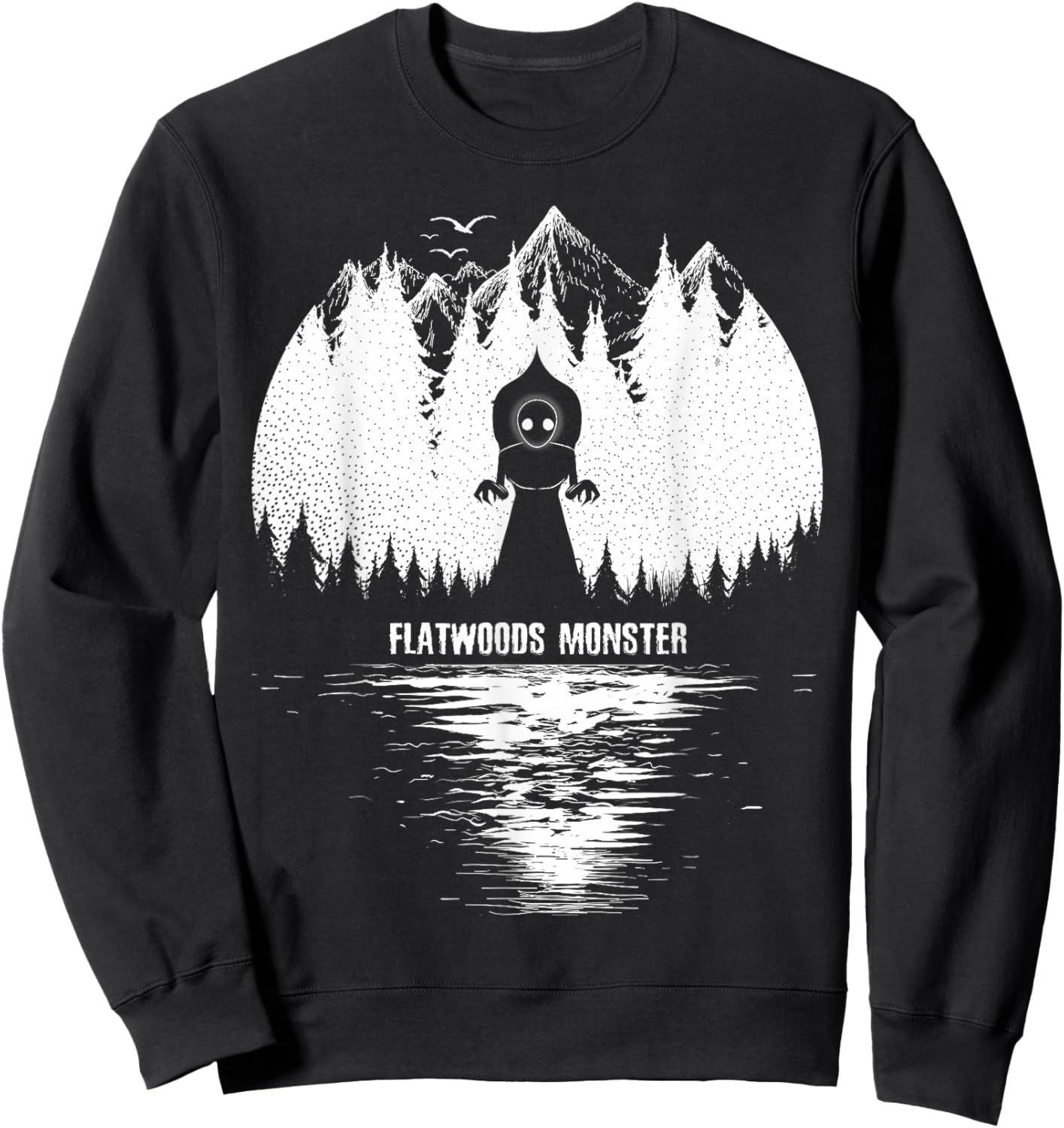 Flatwoods Monster Cryptozoology Women Kids! Cryptid Sweatshirt - Sweatshirt | Black