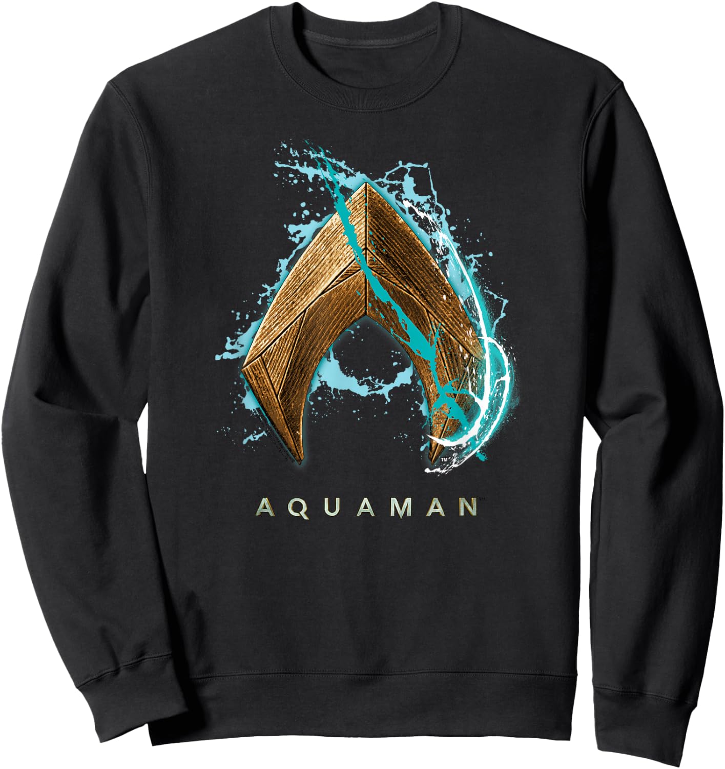 Aquaman Movie Water Shield Sweatshirt - Sweatshirt | Black