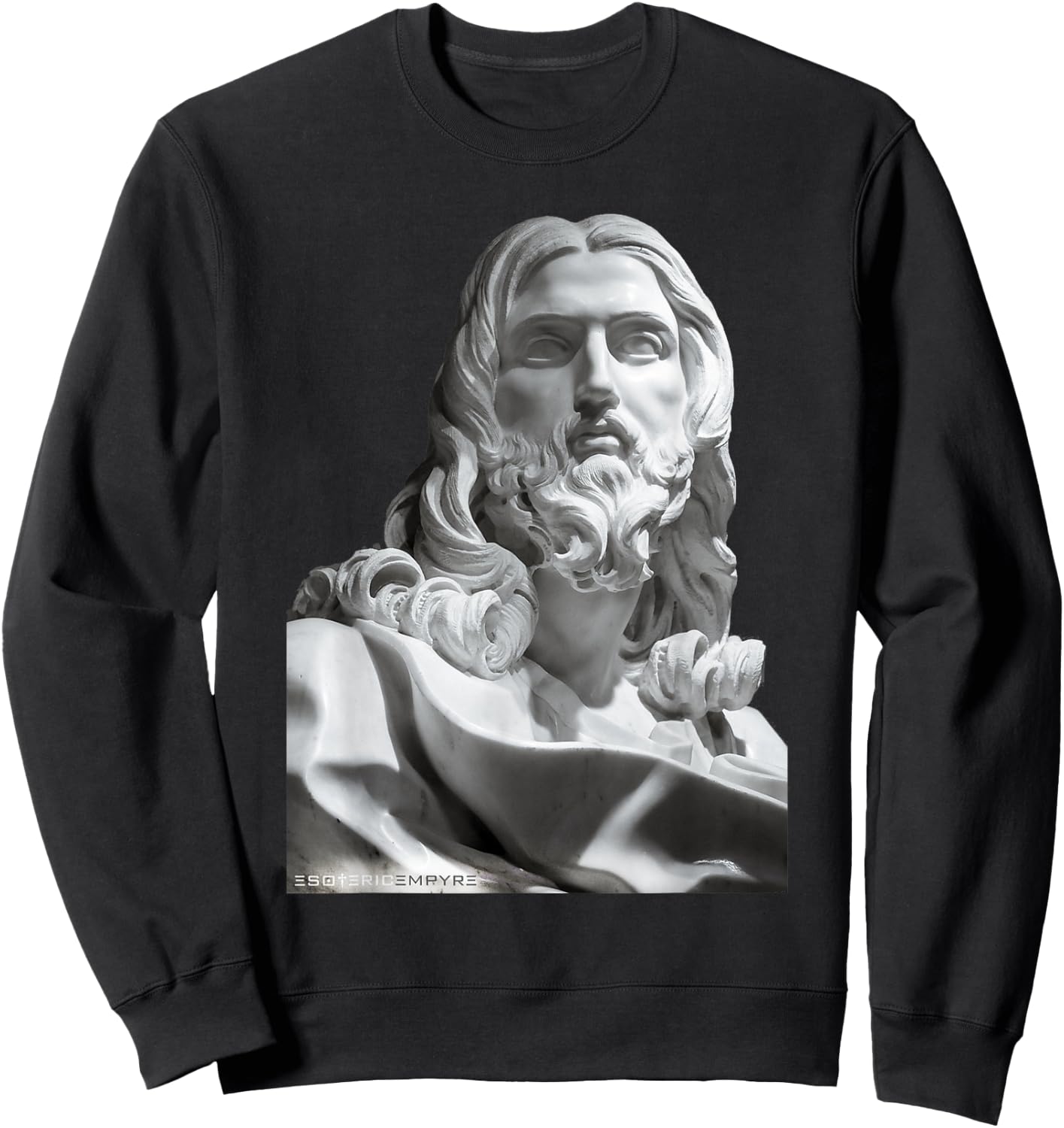 Jesus Christ Bernini Statue Sweatshirt - Sweatshirt | Black