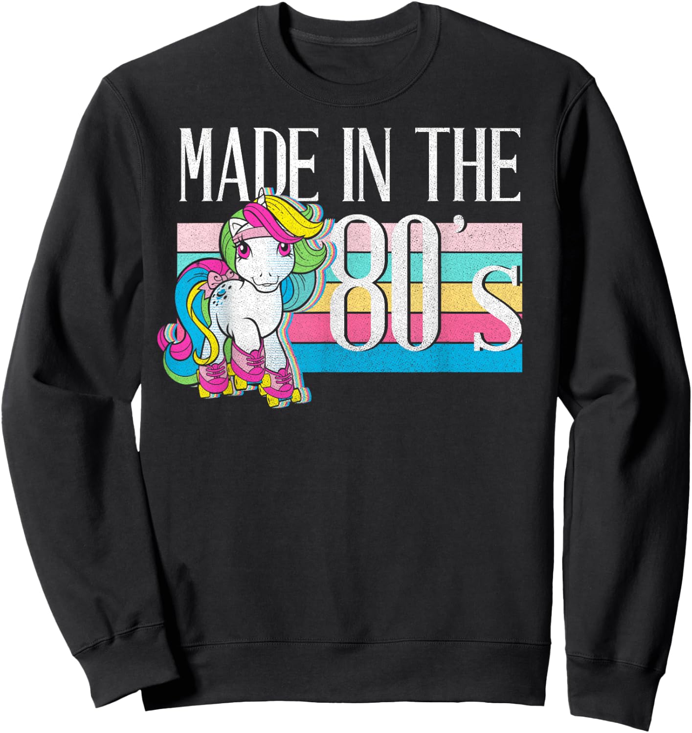 My Little Pony Moonstone Made in The 80's Retro Skater Sweatshirt - Sweatshirt | Black