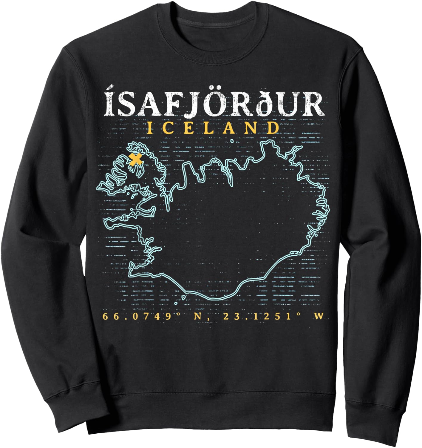 Iceland Isafjordur Sweatshirt - Sweatshirt | Black