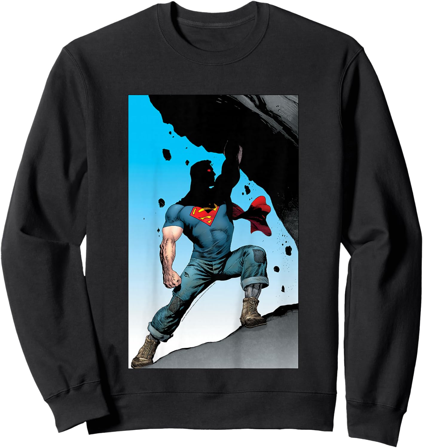 Kids DC Comics Superman Power Lift Comic Poster Sweatshirt - Sweatshirt | Black