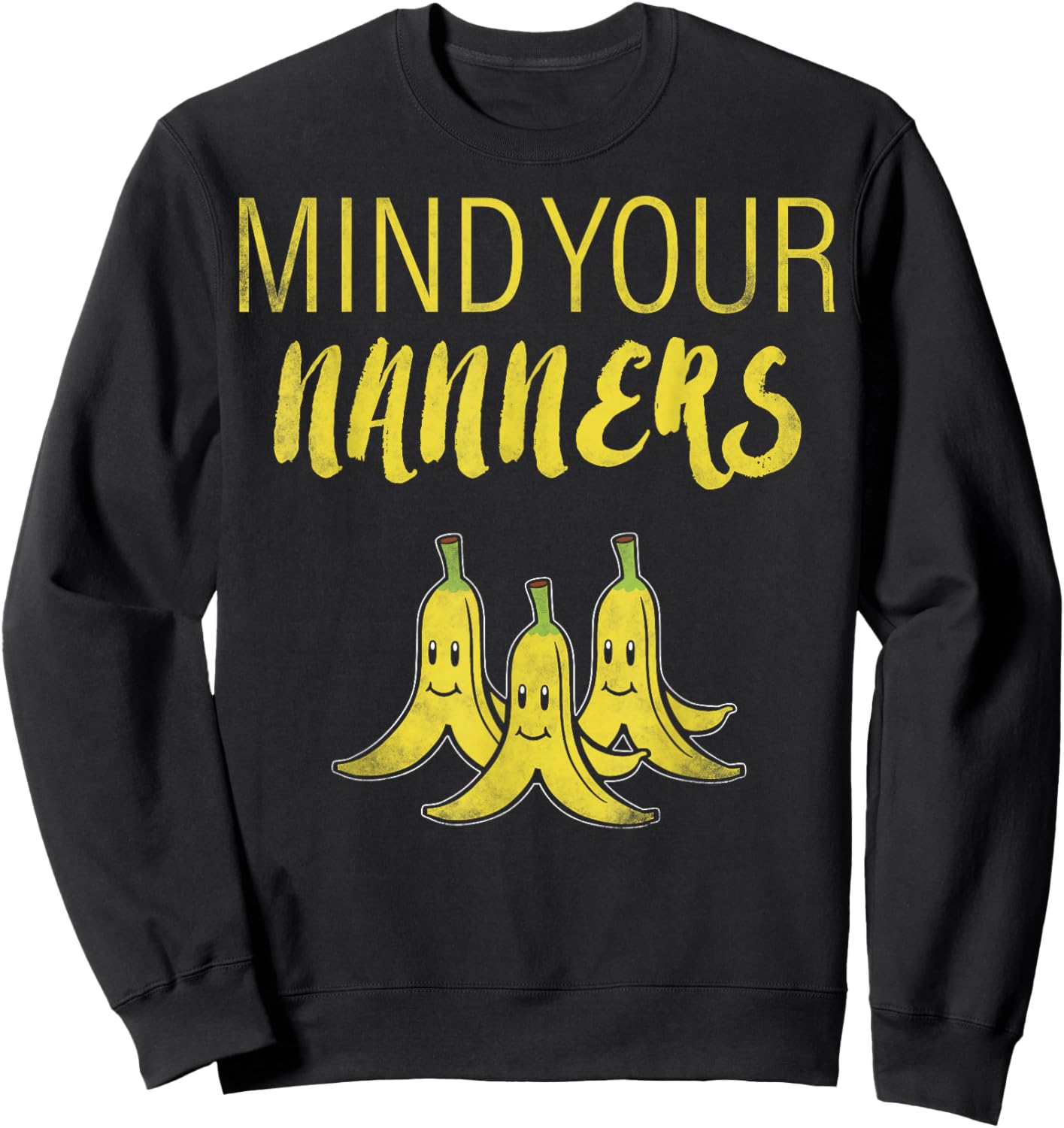 Mario Kart Mind Your Nanners Sweatshirt - Sweatshirt | Black