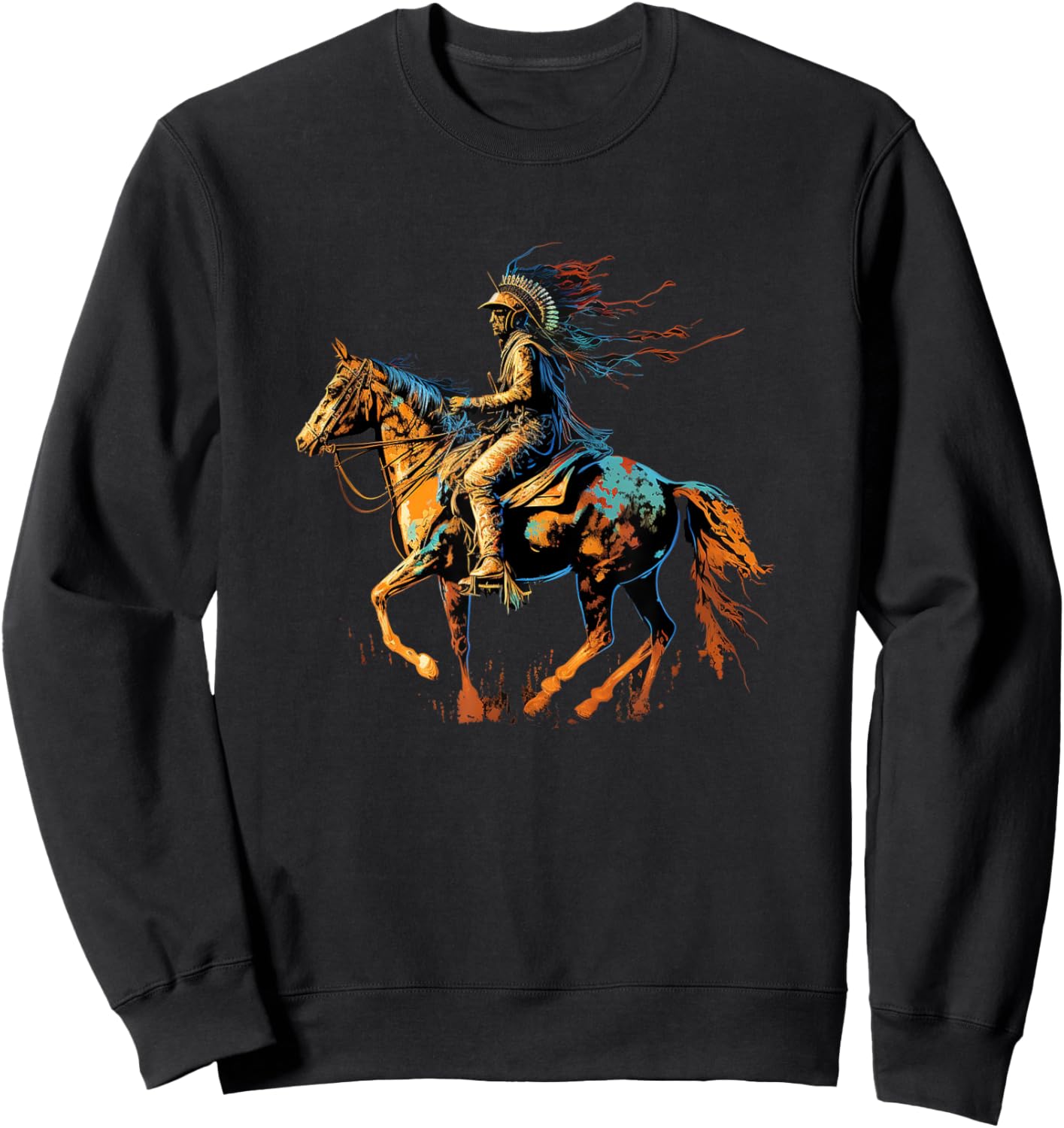 Native American Dreamcatcher Indian Design Sweatshirt - Sweatshirt | Black