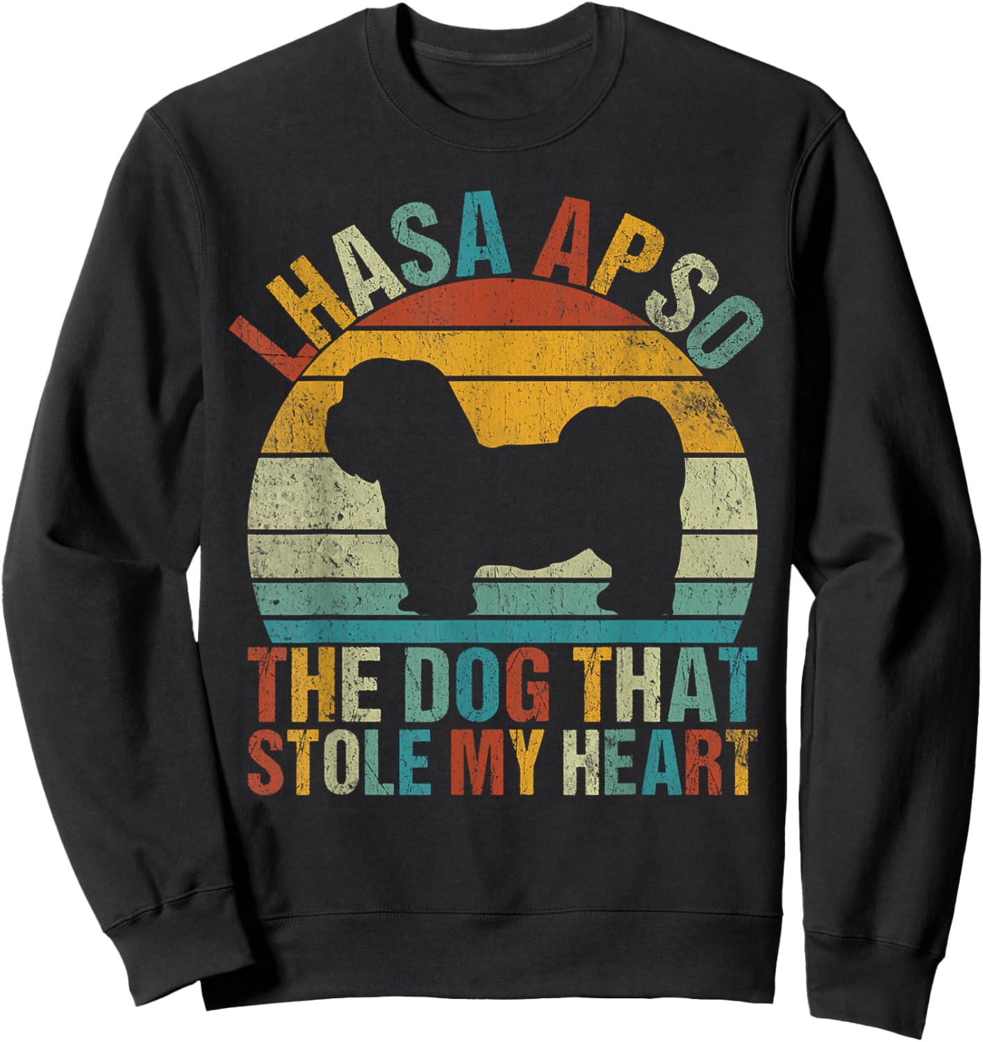 Lhasa Apso the Dog that stole my Heart Lhasa Apso Men Women Sweatshirt - Sweatshirt | Black