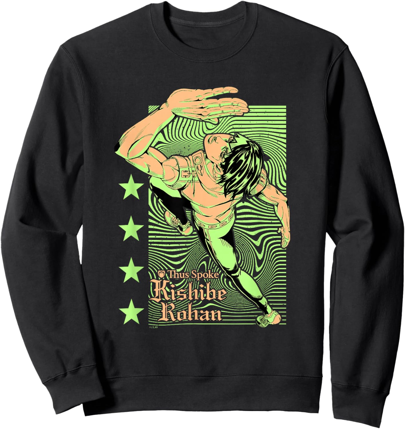 Thus Spoke Kishibe Rohan Running Clashing Colors Sweatshirt - Sweatshirt | Black