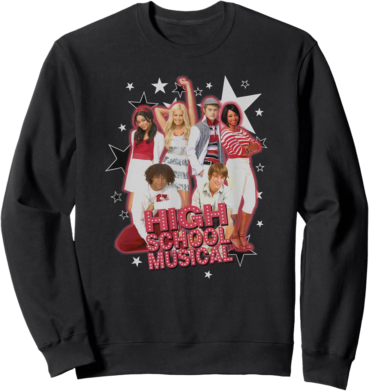Disney High School Musical The Series Vintage Group Shot Sweatshirt - Sweatshirt | Black