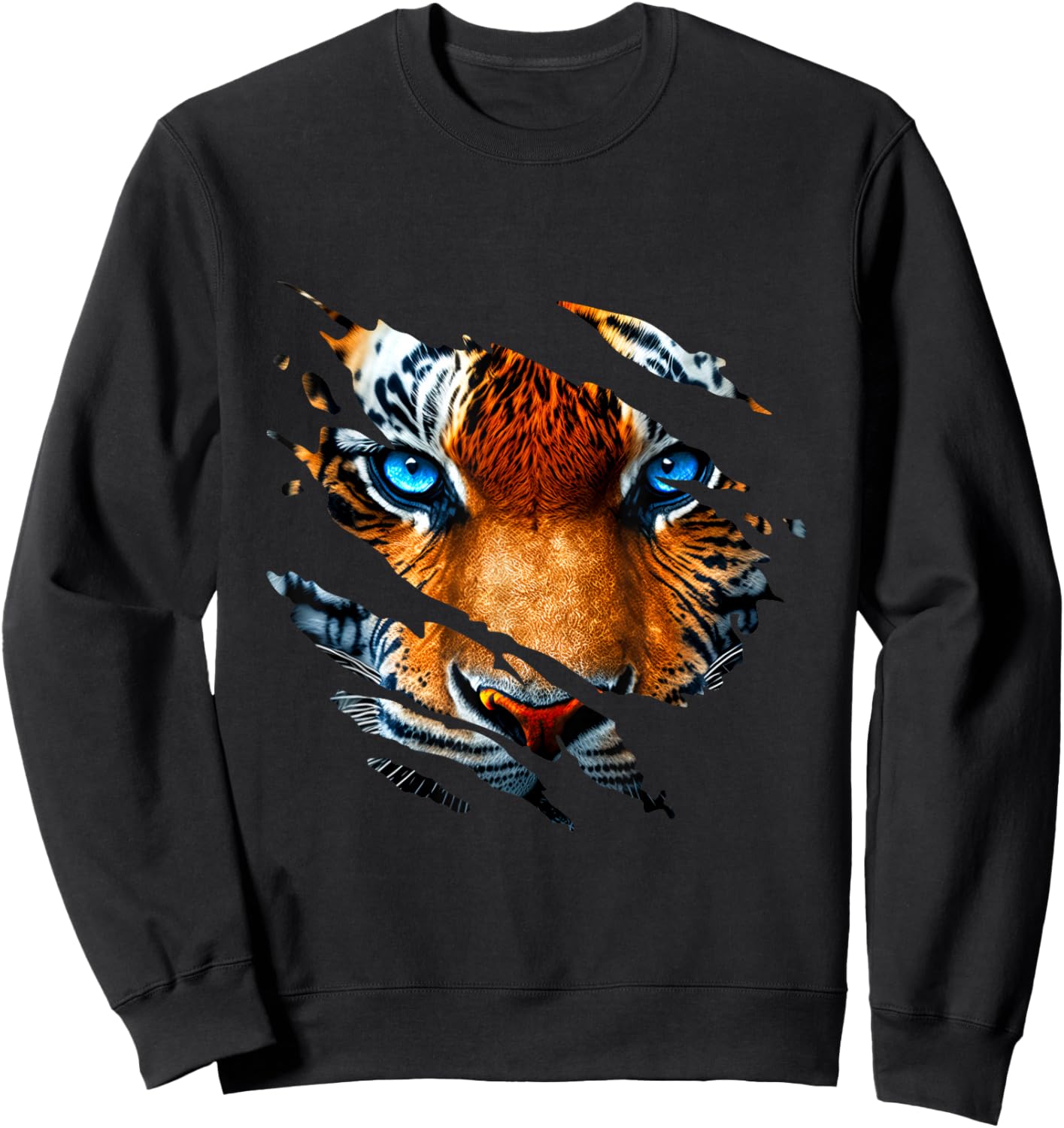 Tiger Eye Zoo Safari Big Cat Zookeeper Or Zoologist Sweatshirt - Sweatshirt | Black