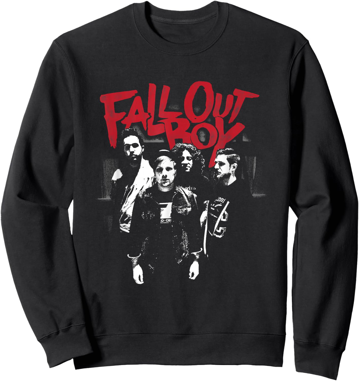 Fall Out Boy - Punk Scratch Photo Sweatshirt - Sweatshirt | Black